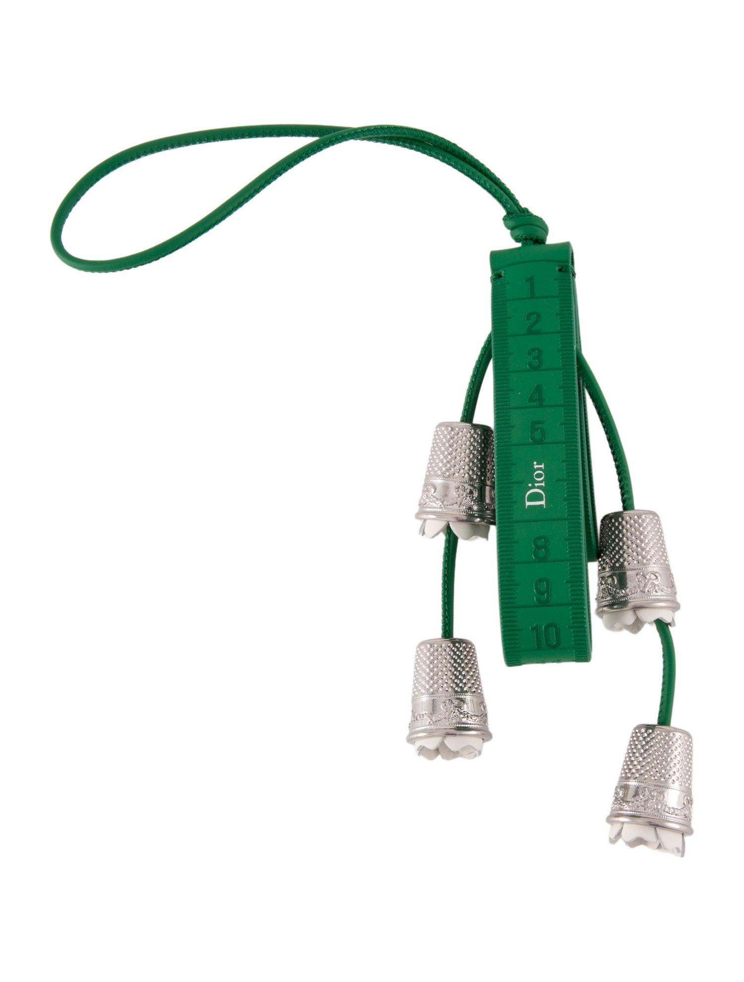 Christian Dior Measuring Tape Leather Bag Charm