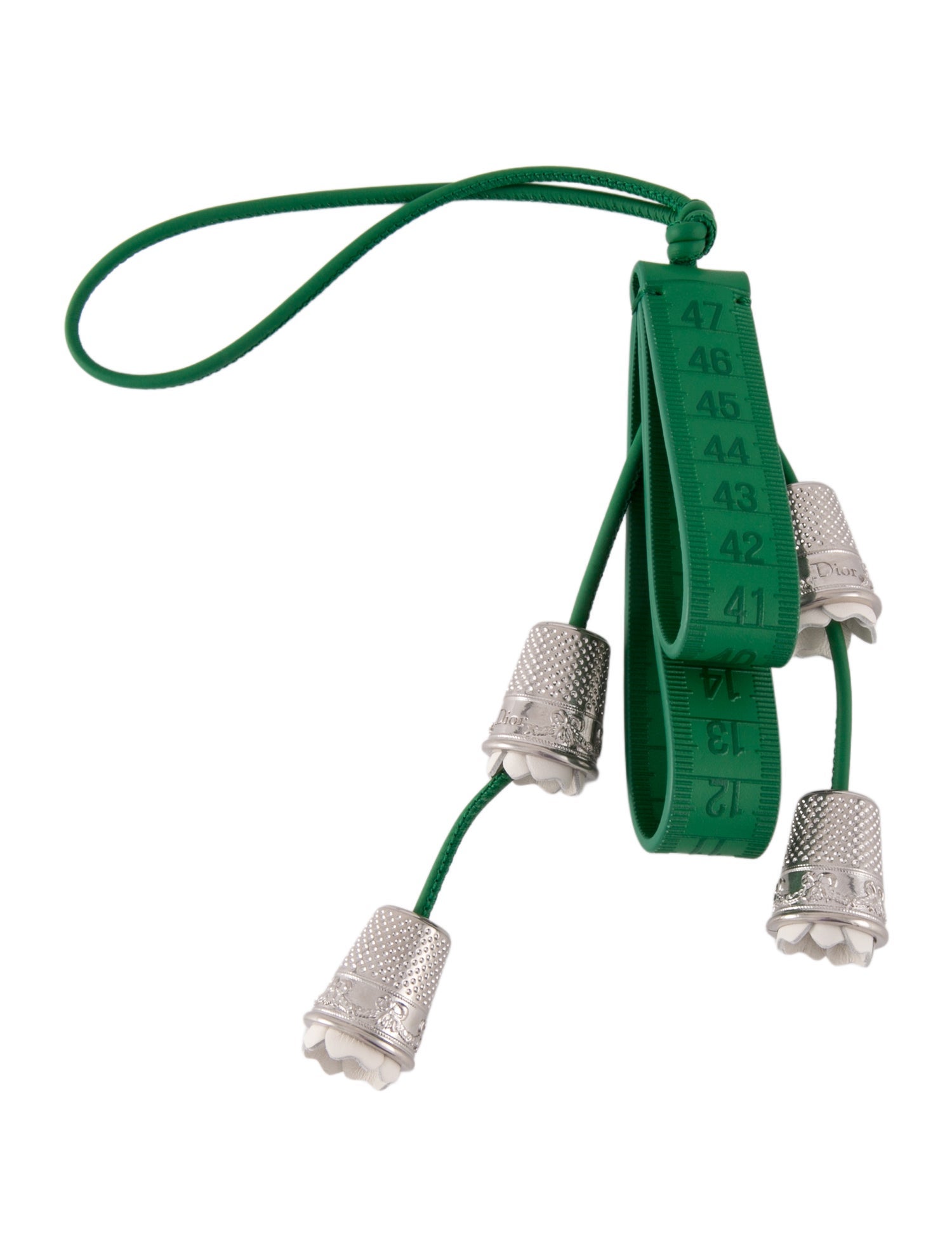 Christian Dior Measuring Tape Leather Bag Charm