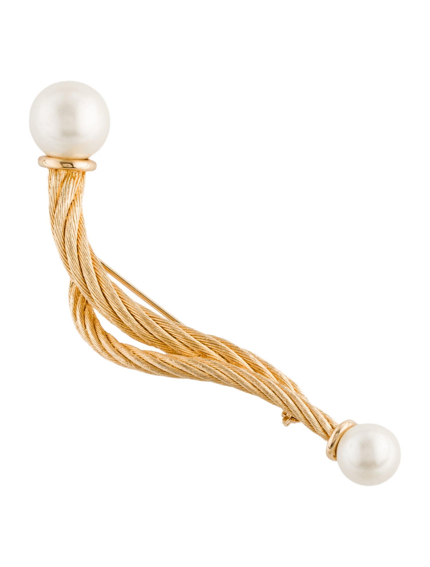 Christian Dior Vintage Faux Pearl Brooch Pin