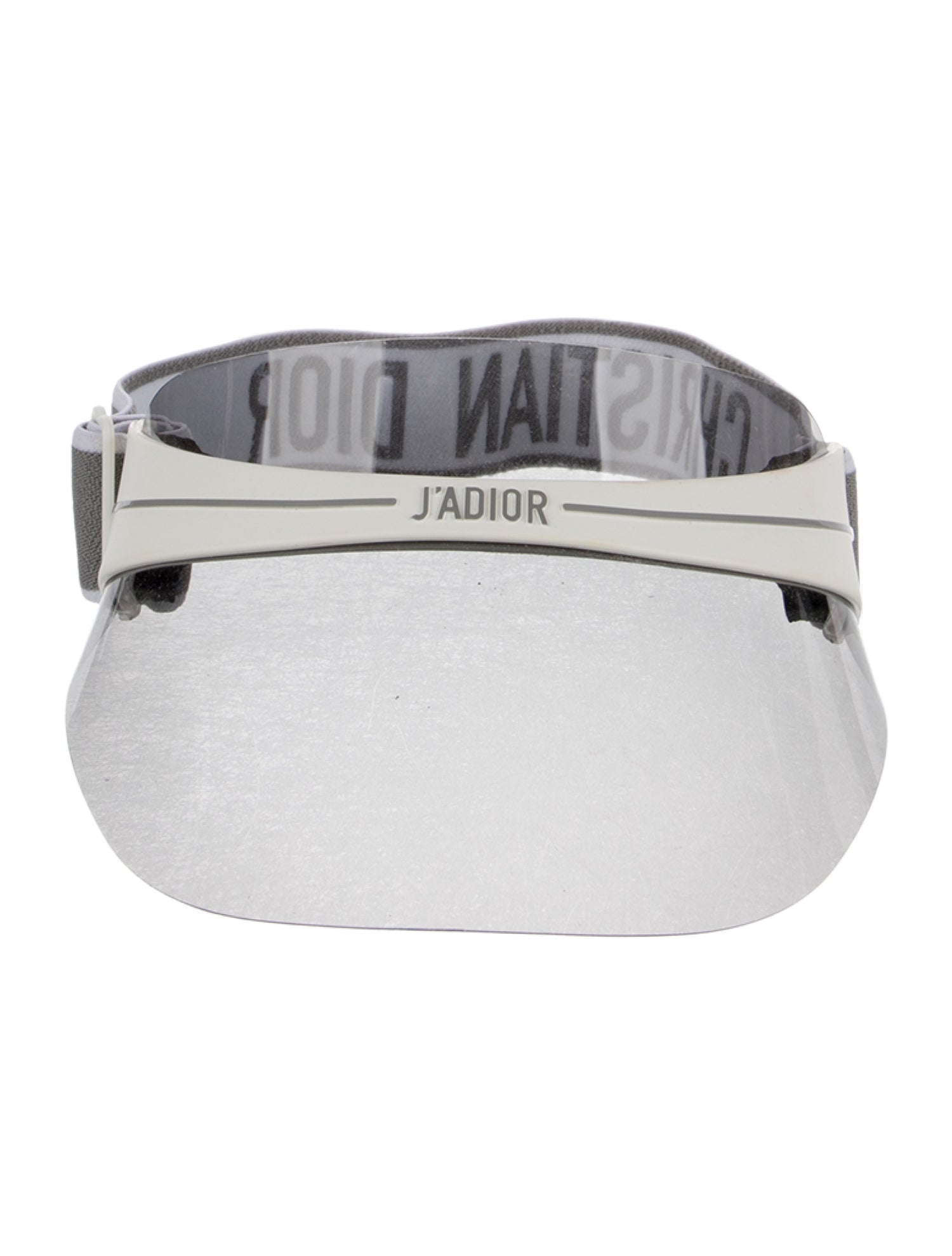 Christian Dior White and grey patterned sunvisor