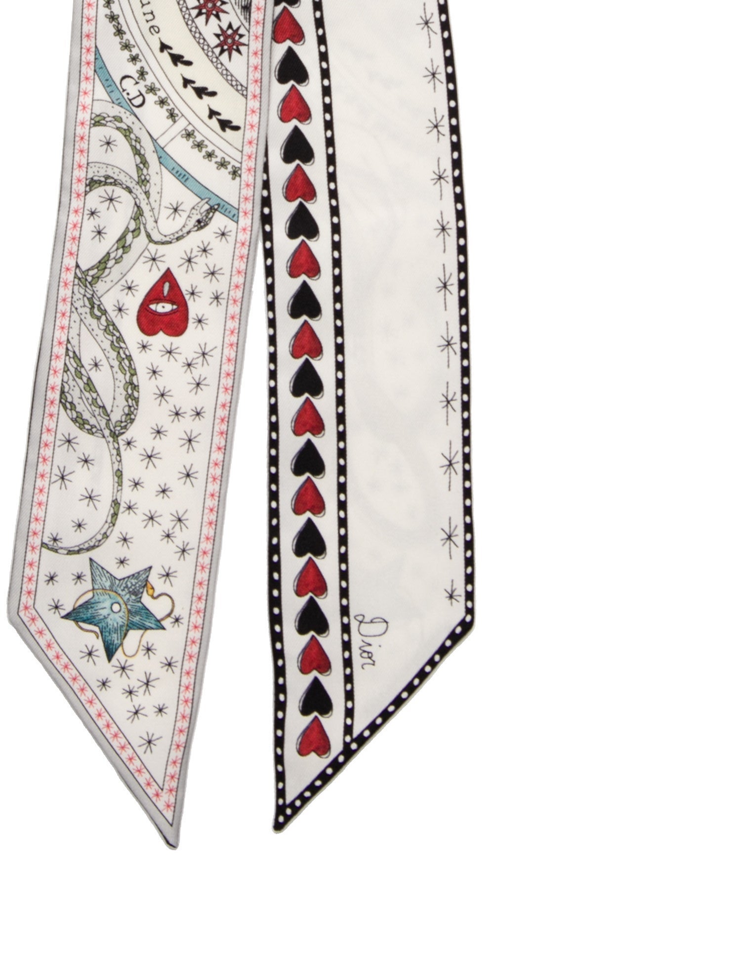 Christian Dior Silk Printed Bandeau