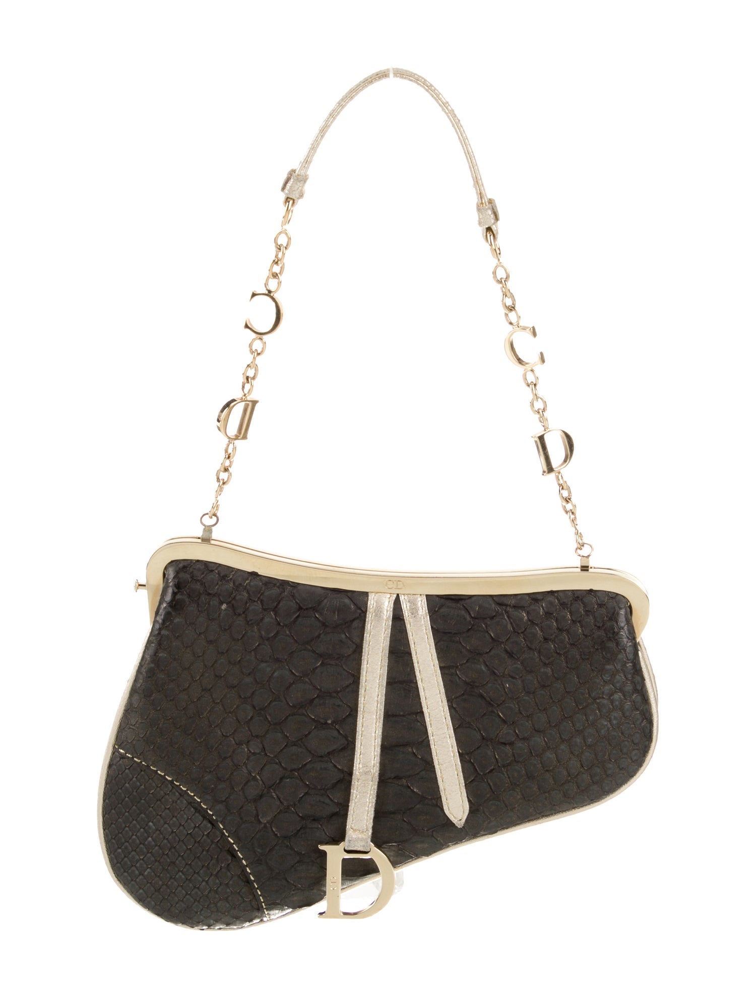 Christian Dior Snakeskin Saddle