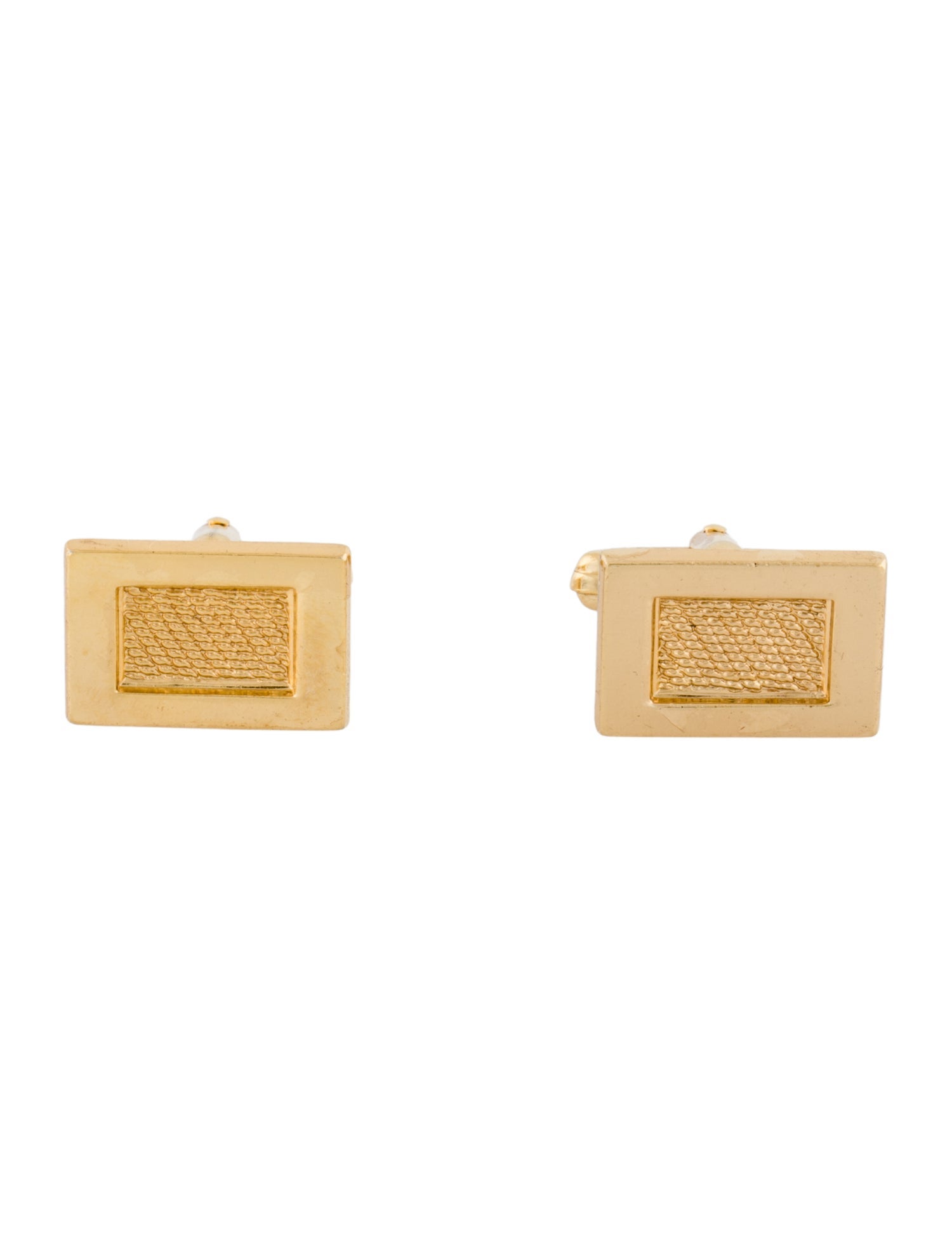Christian Dior Vintage Textured Cufflinks