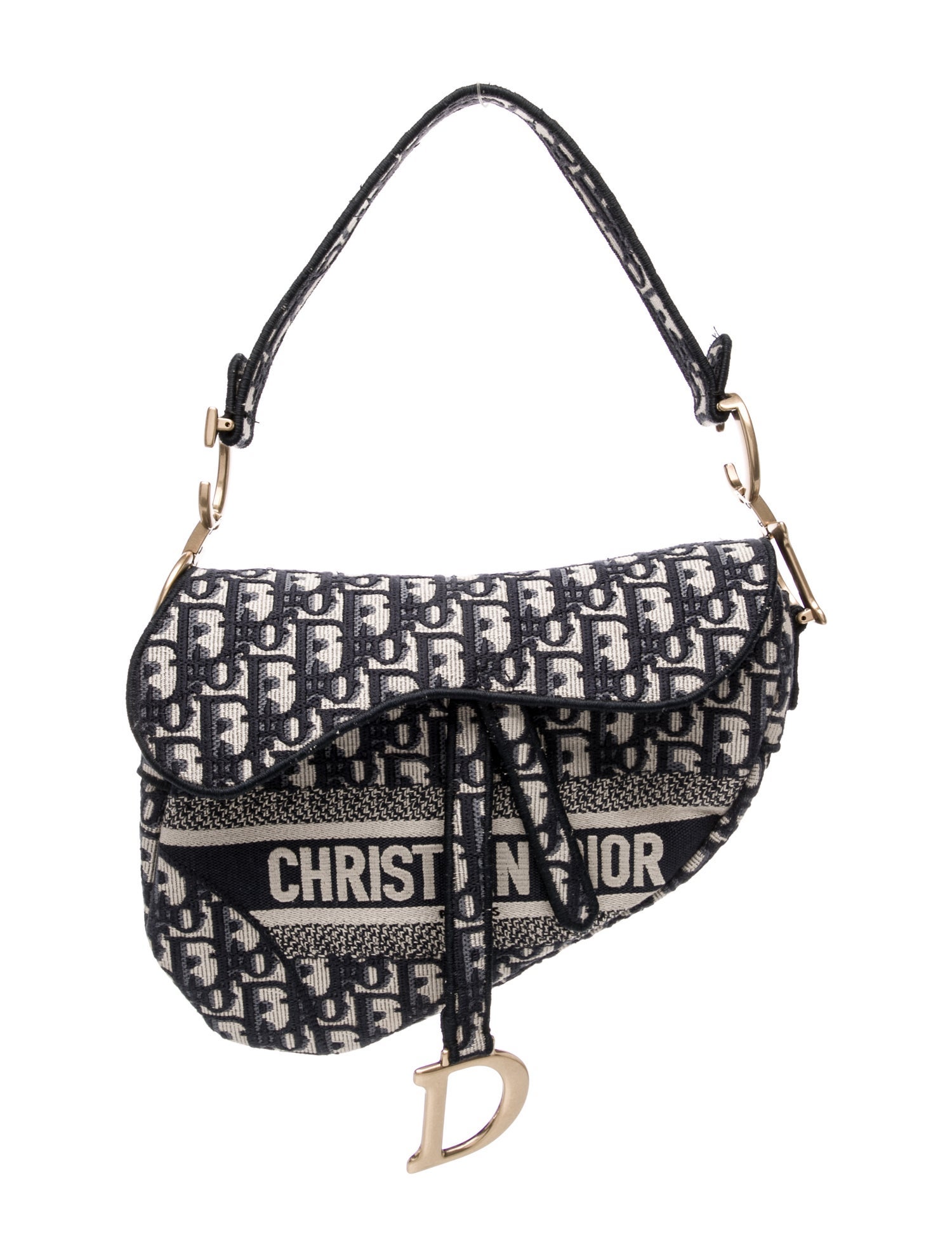 Christian Dior Oblique Jacquard Oblique Saddle Medium
