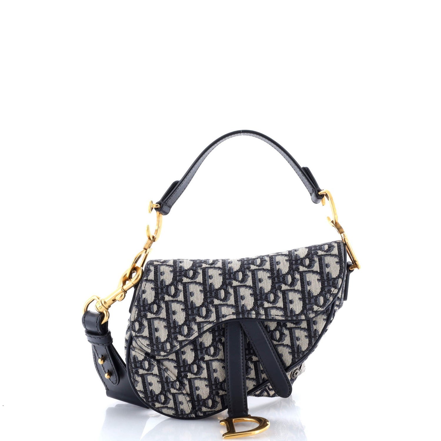 Christian Dior Canvas Saddle Bag