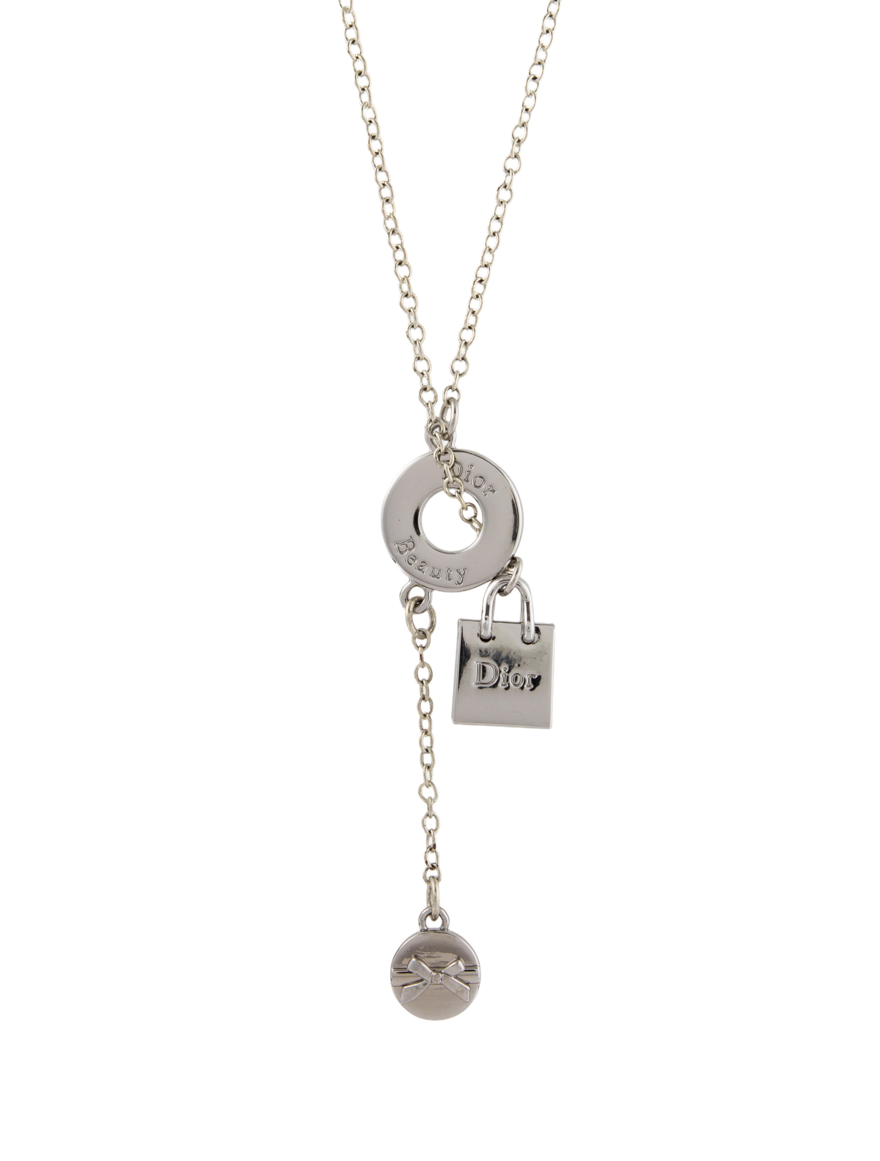 Christian Dior Charm Bolo Necklace