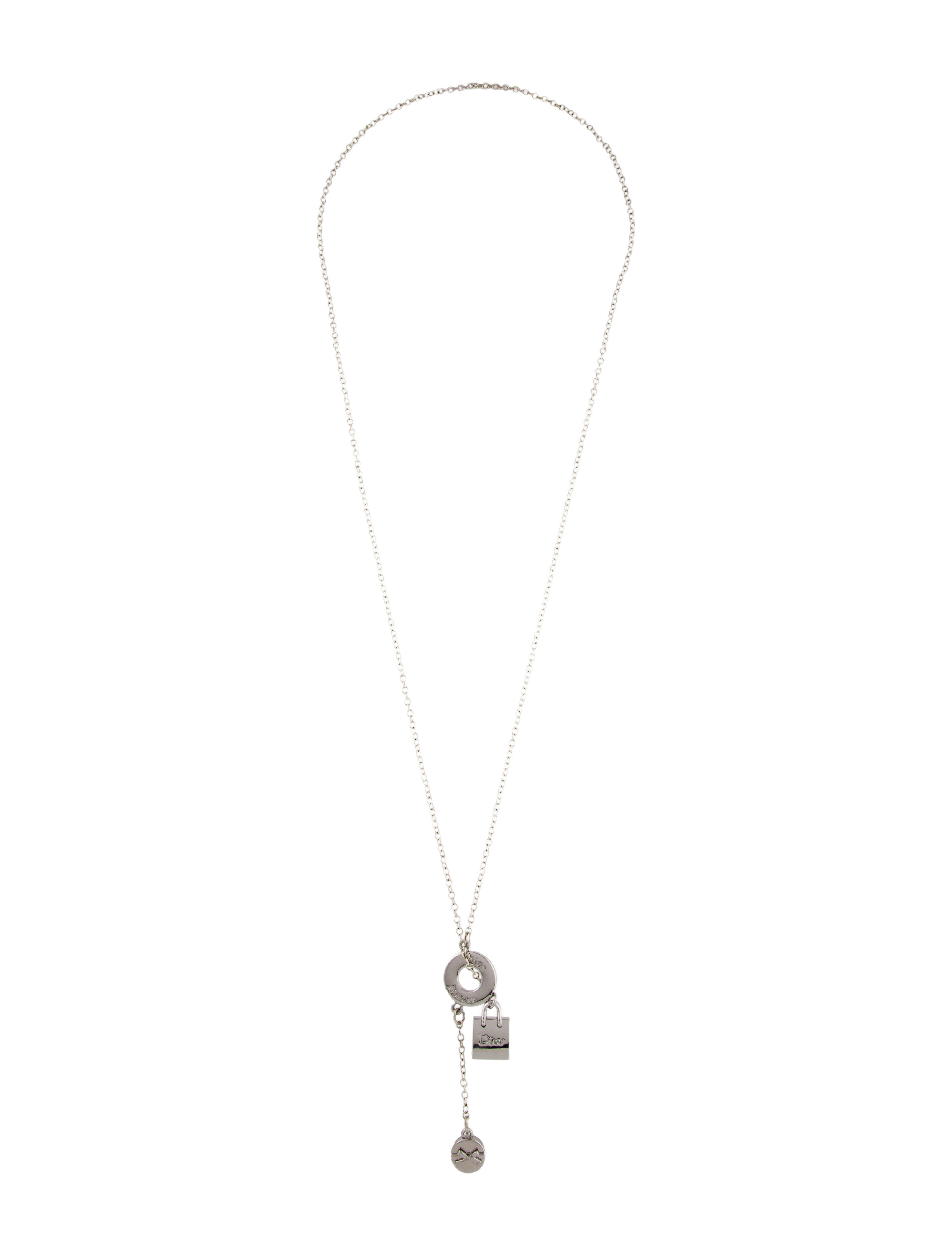 Christian Dior Charm Bolo Necklace