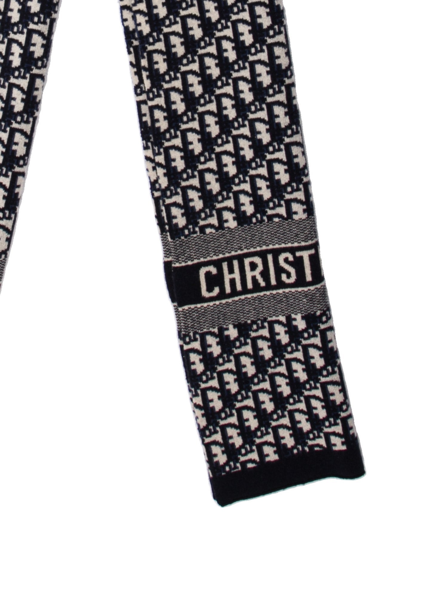 Christian Dior Wool Oblique Jacquard Scarf