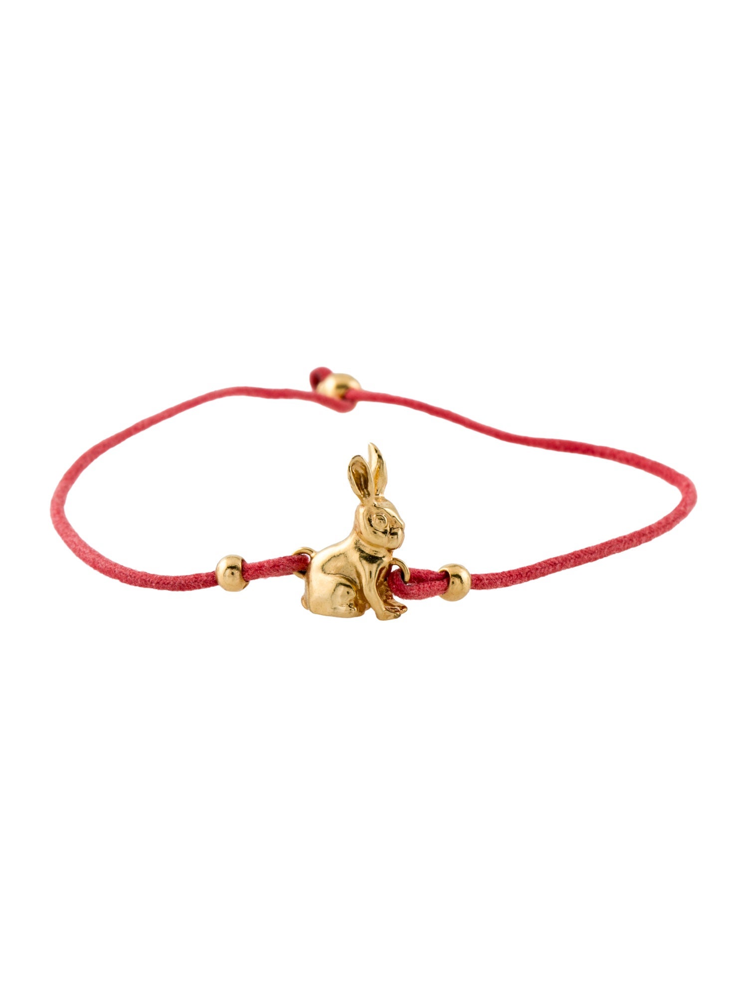 Christian Dior Cord Diorelita Rabbit Charm Bracelet