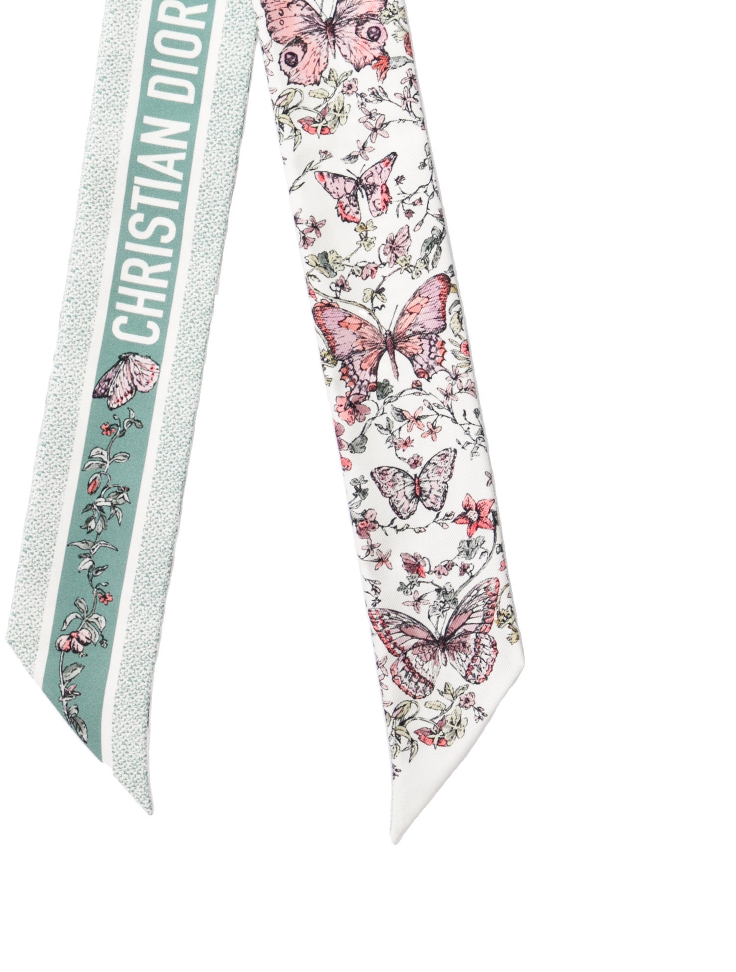 Christian Dior Silk Floral Print Scarf w/ Tags