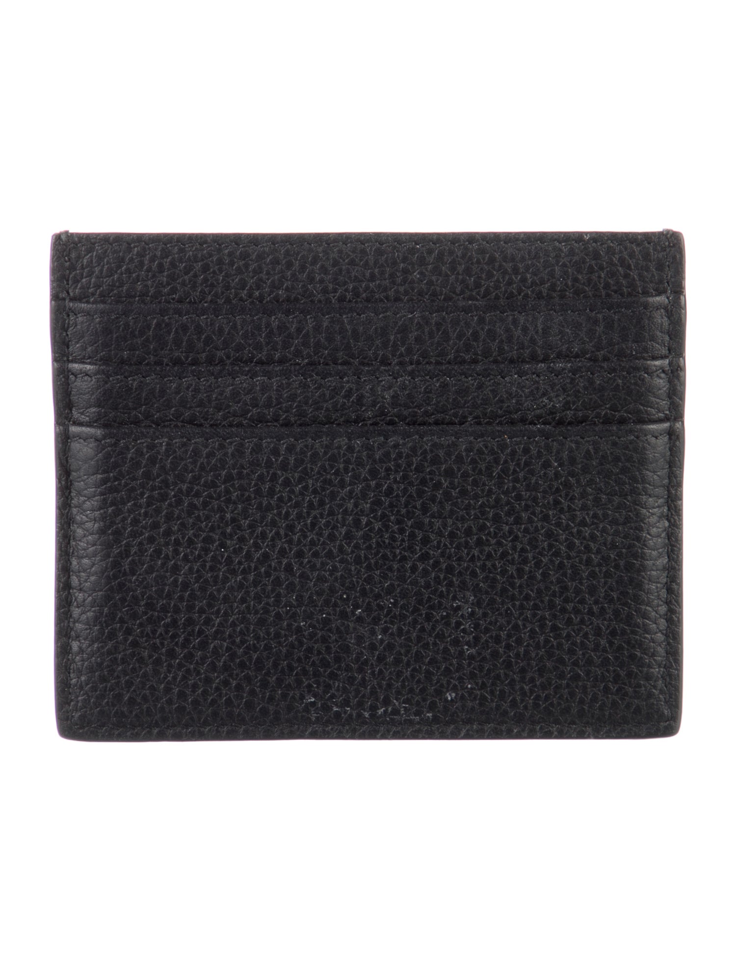 DIOR MEN Leather Graphic Print Card Holder