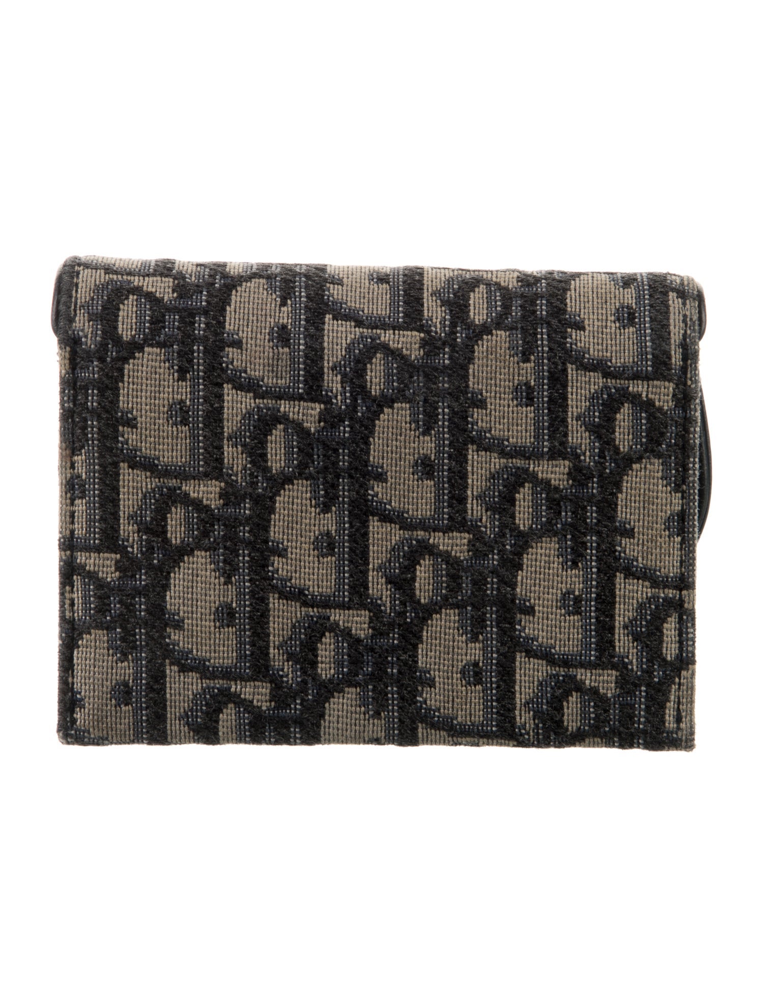 Christian Dior 2021 Oblique Jacquard Compact Wallet