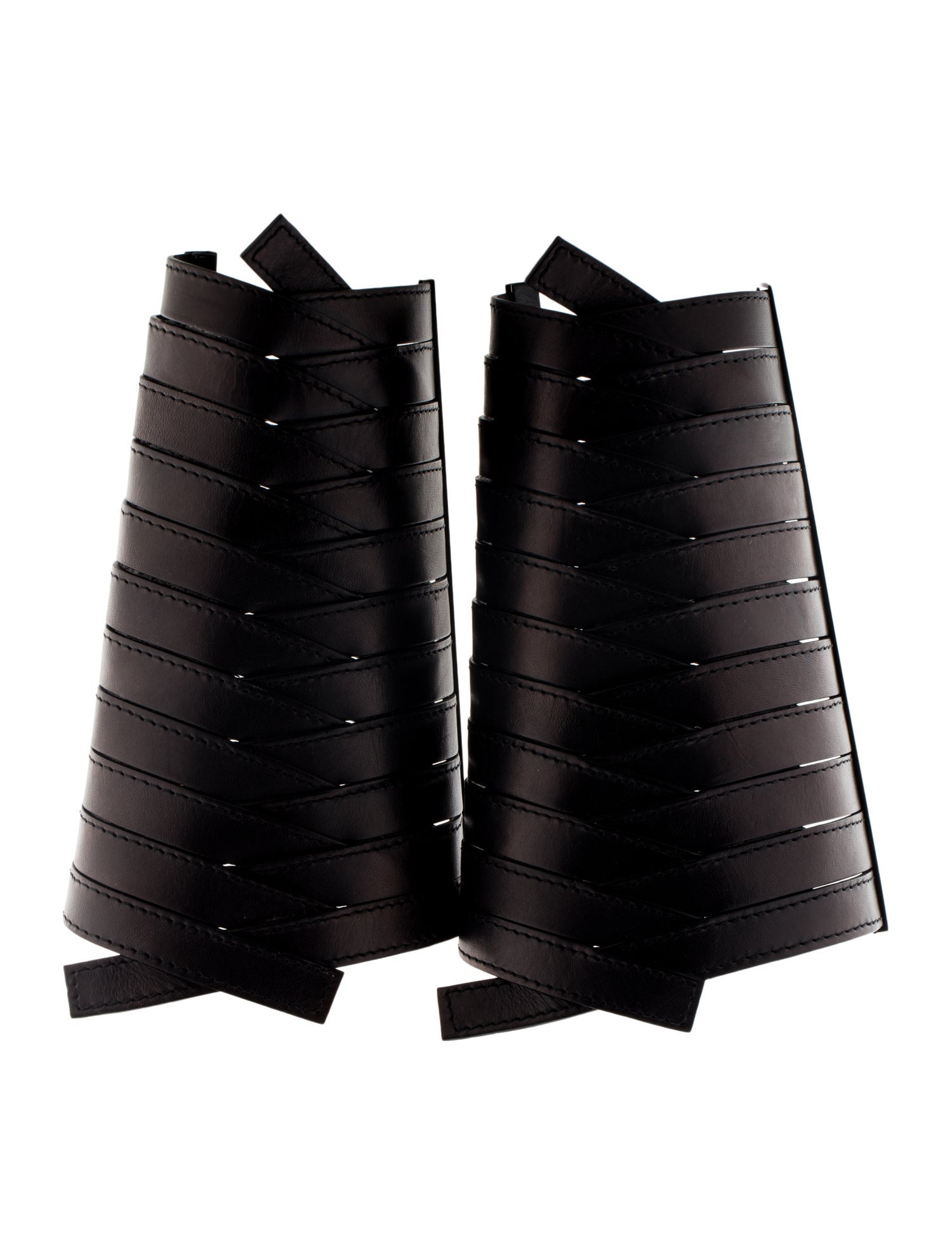 Christian Dior x John Galliano Vintage Leather Weave Arm Cuff Set