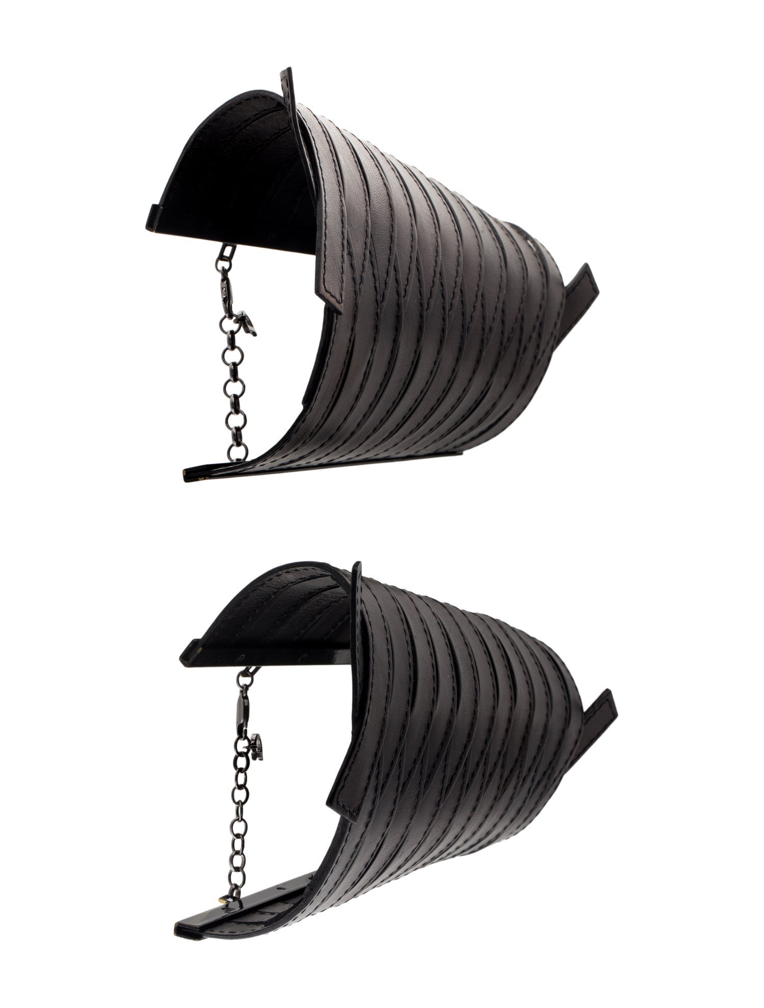 Christian Dior x John Galliano Vintage Leather Weave Arm Cuff Set