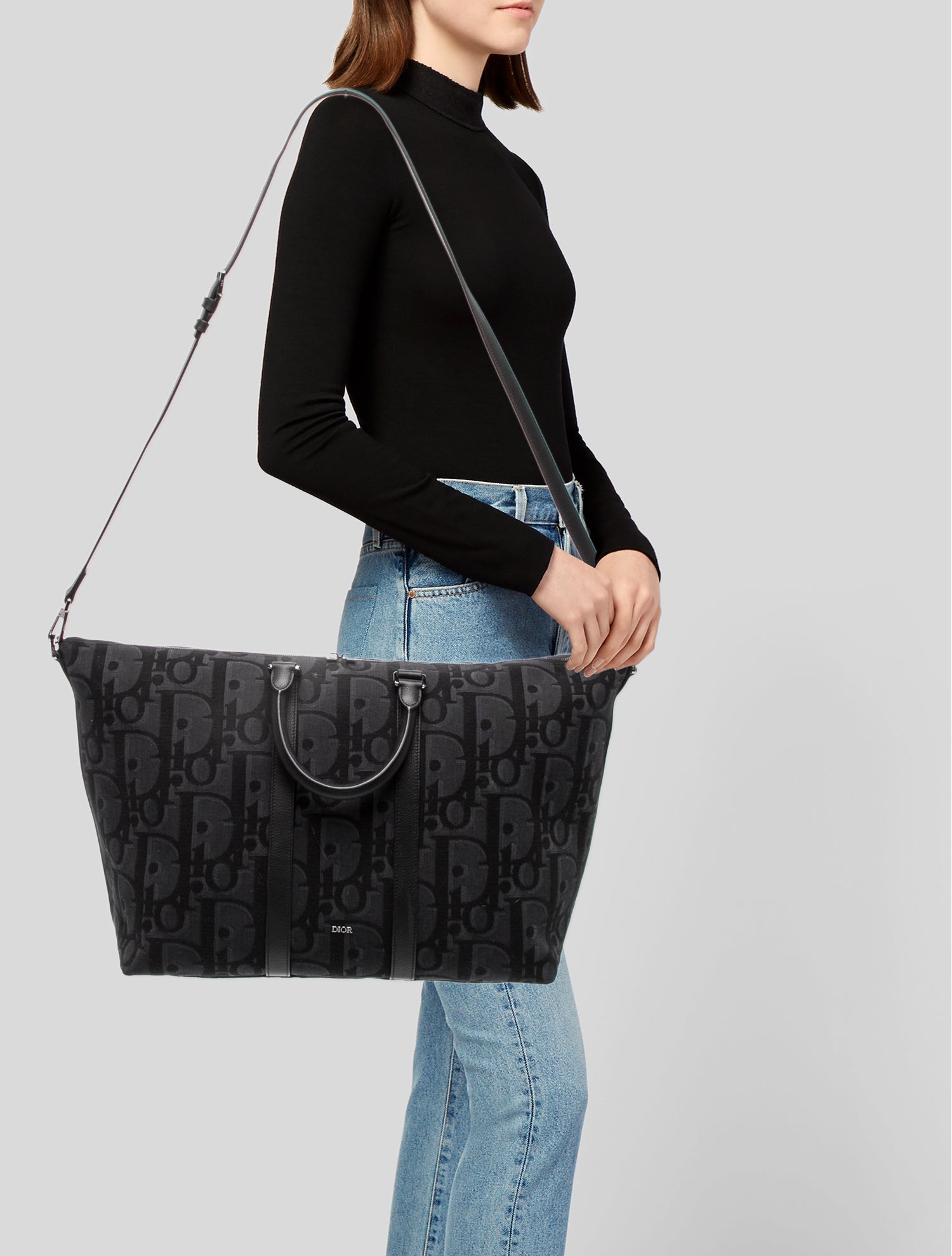 Christian Dior Oblique Jacquard Weekender Bag 40 2023