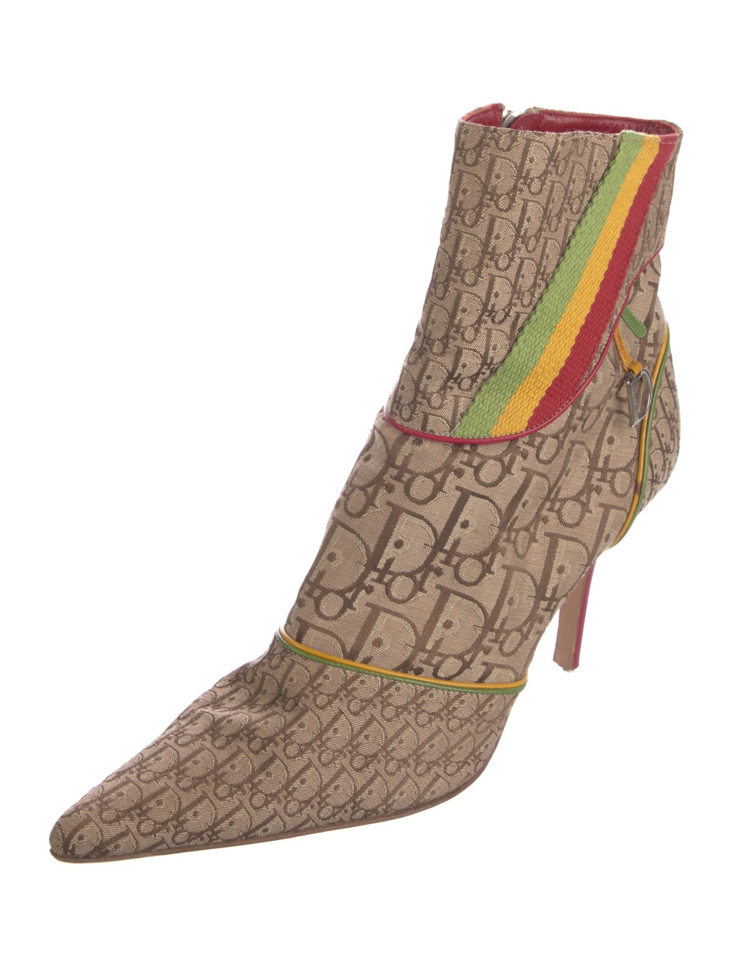 Christian Dior Diorissimo Rasta Canvas Sock Boots