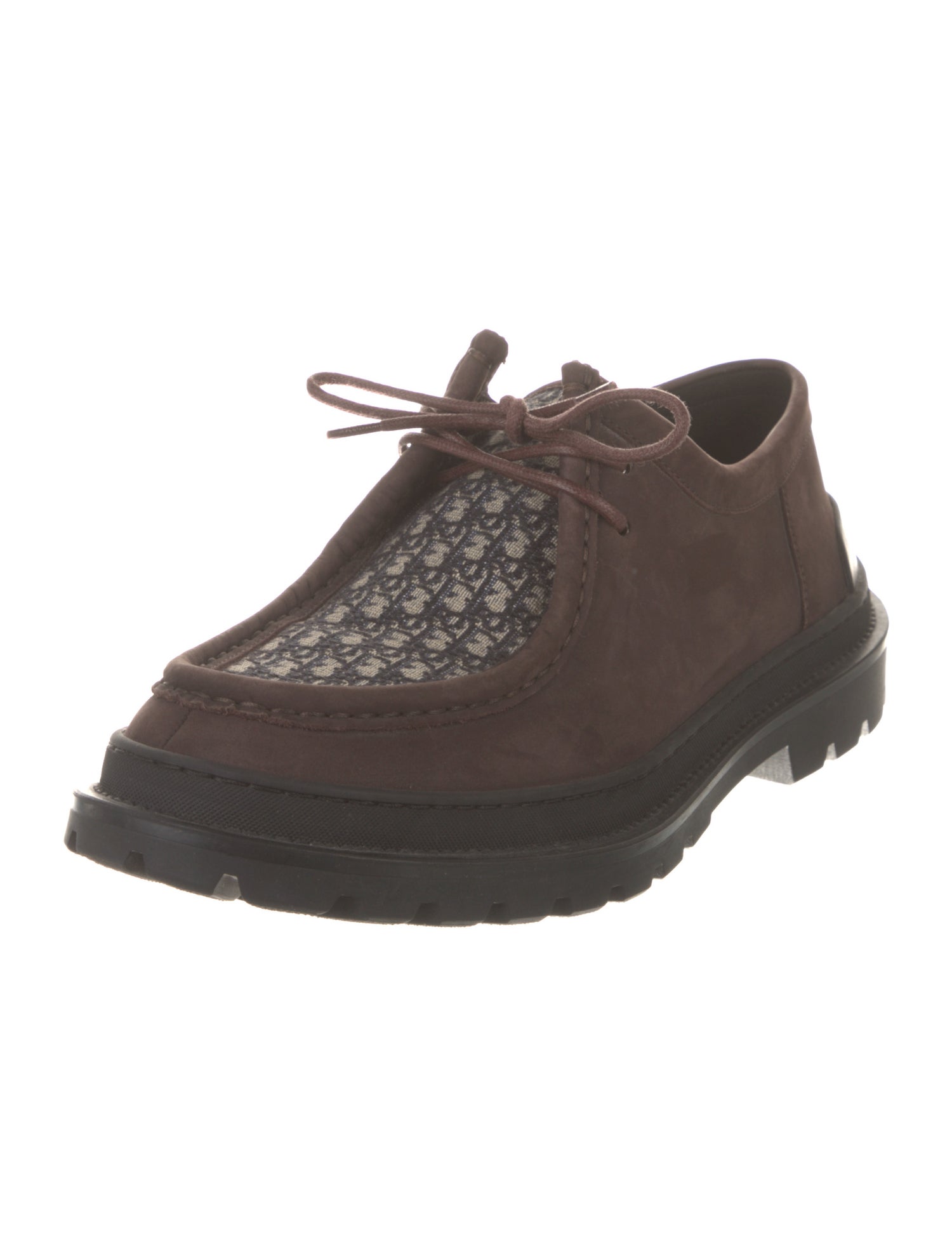 Christian Dior Oblique Jacquard Nubuck Moccasins