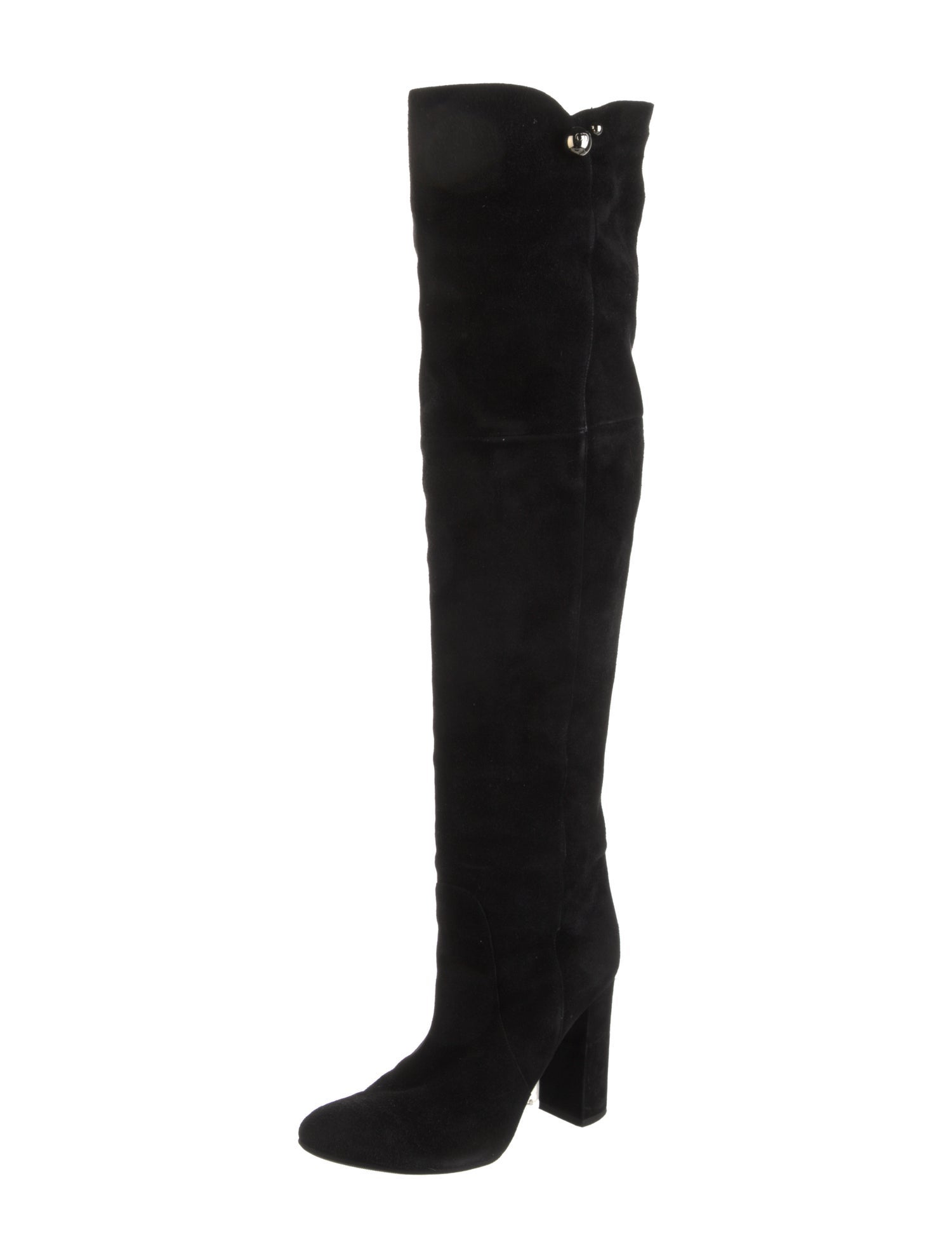 Christian Dior Suede Studded Accents Boots