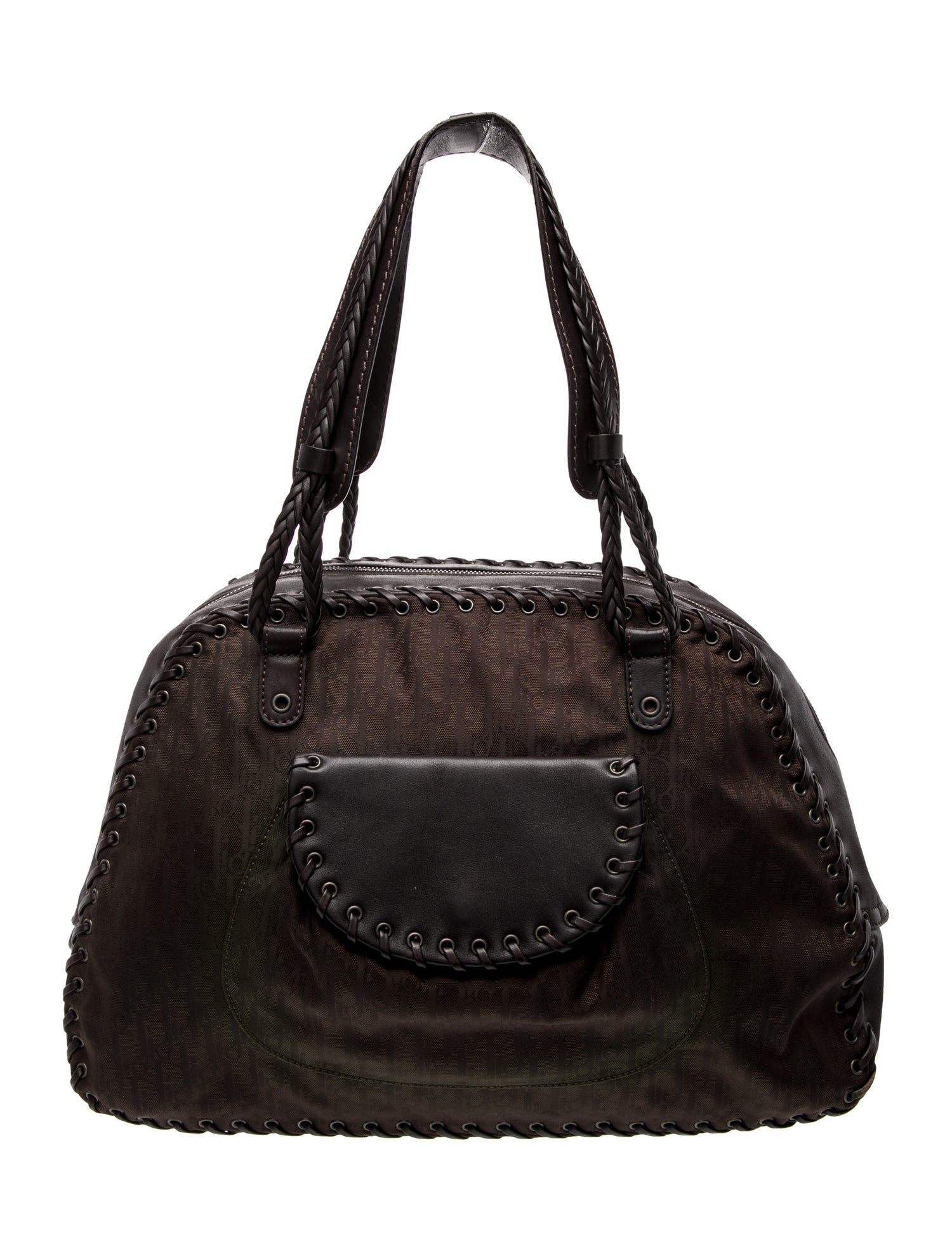 Christian Dior Large Crocodile Lady Dior Bag - Blue Handle Bags