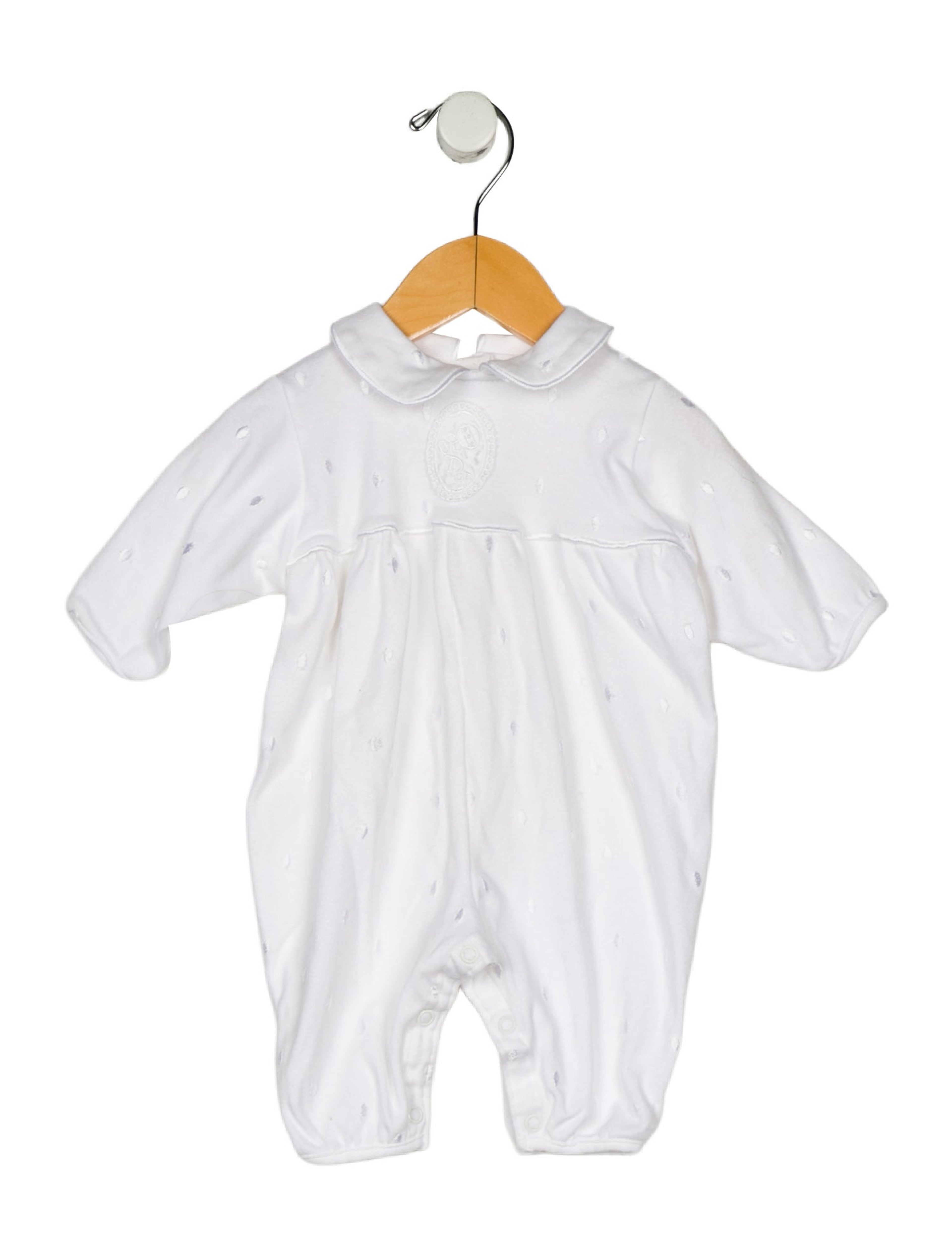 Infant Girls' Embroidered Long Sleeve Jumpsuit