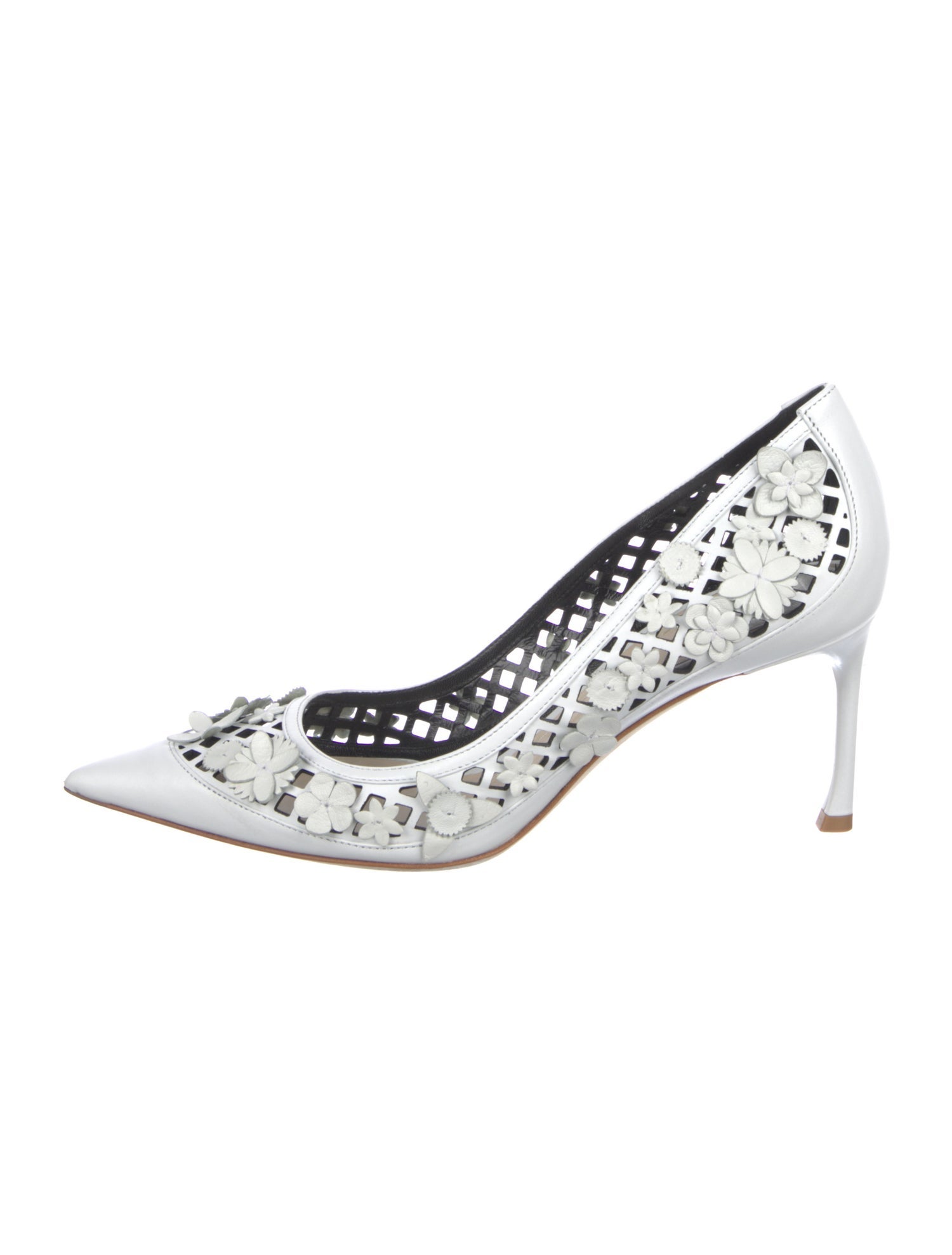 Christian Dior Leather Lasercut Accents Pumps
