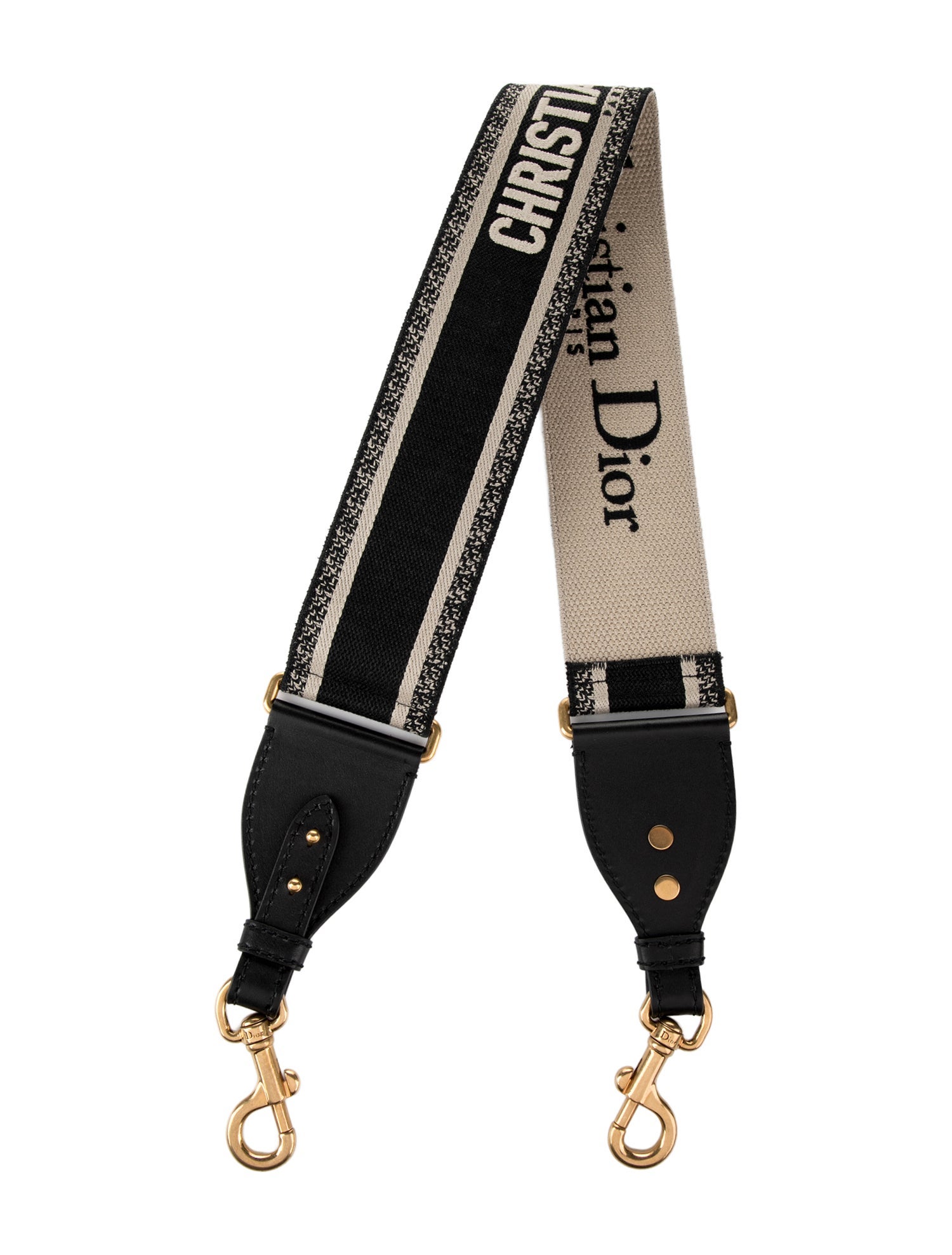 Christian Dior Leather-Trimmed Bag Strap