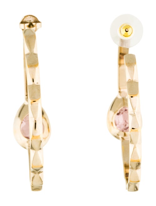 Christian Dior Studded Hoop Earrings Earrings CHR57204 The RealReal