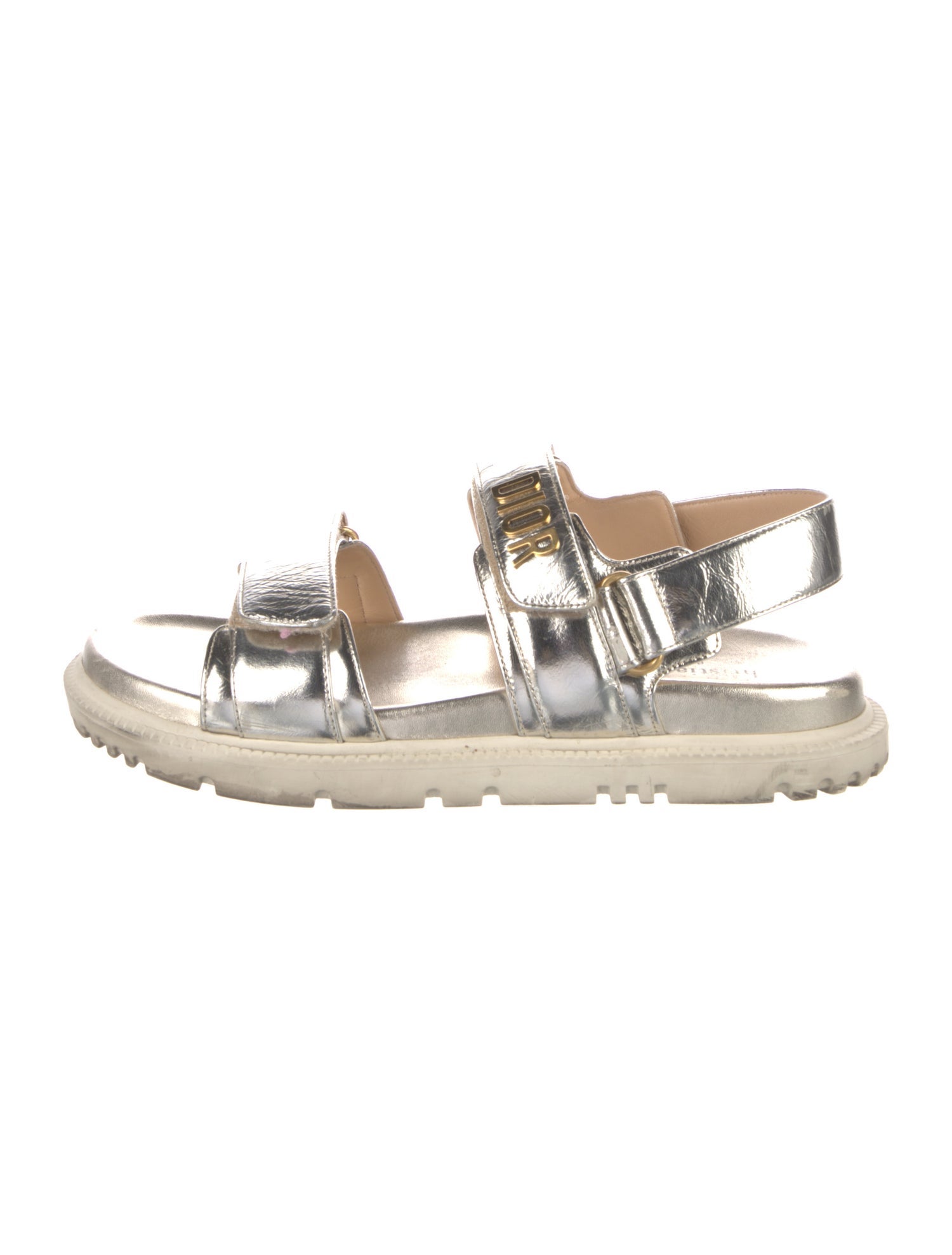 Christian Dior Dioract Leather Slingback Sandals