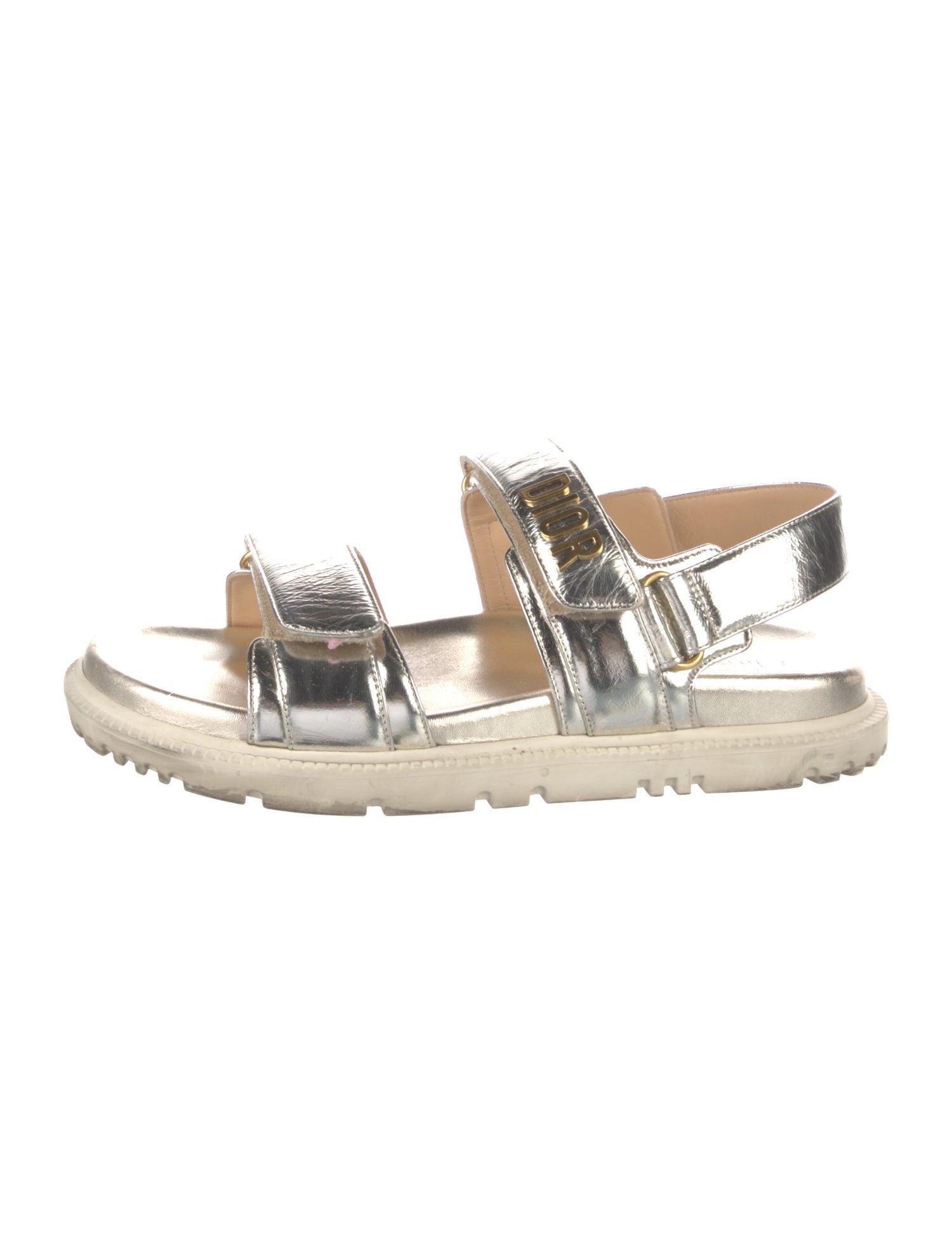 Christian Dior Dioract Leather Slingback Sandals