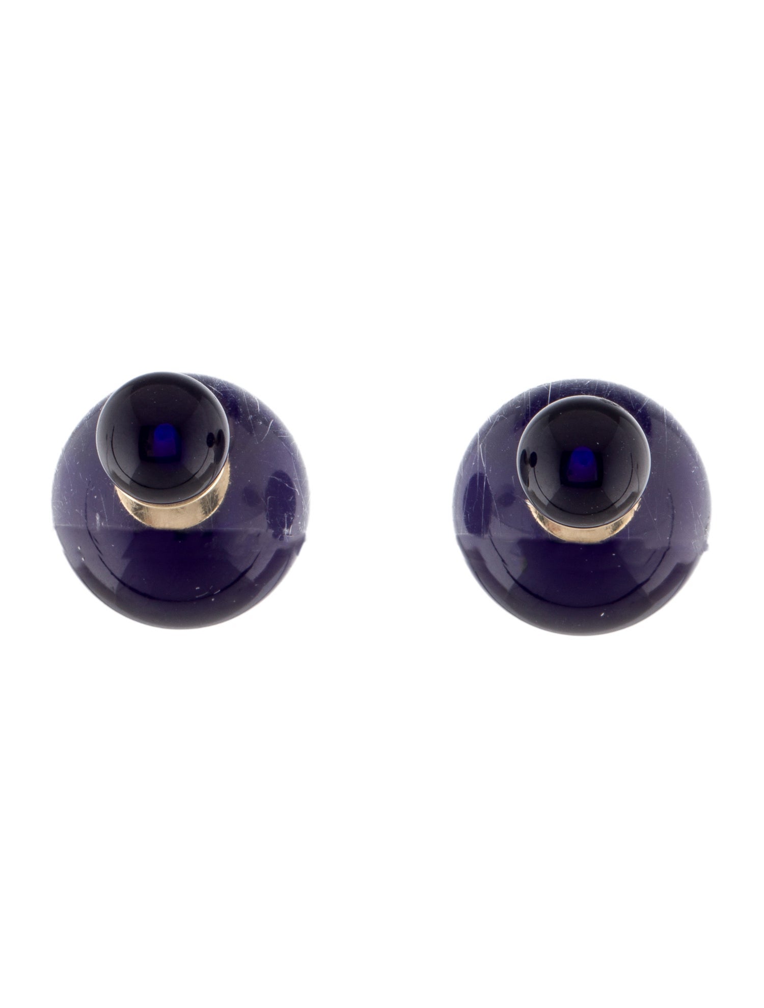 Christian Dior Resin Tribales Stud Earrings