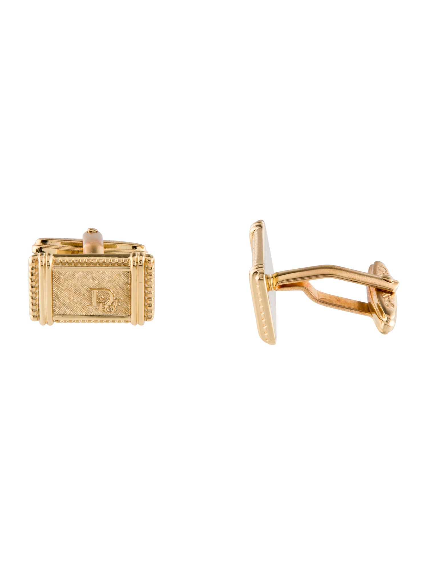 Christian Dior Vintage Logo Cufflinks