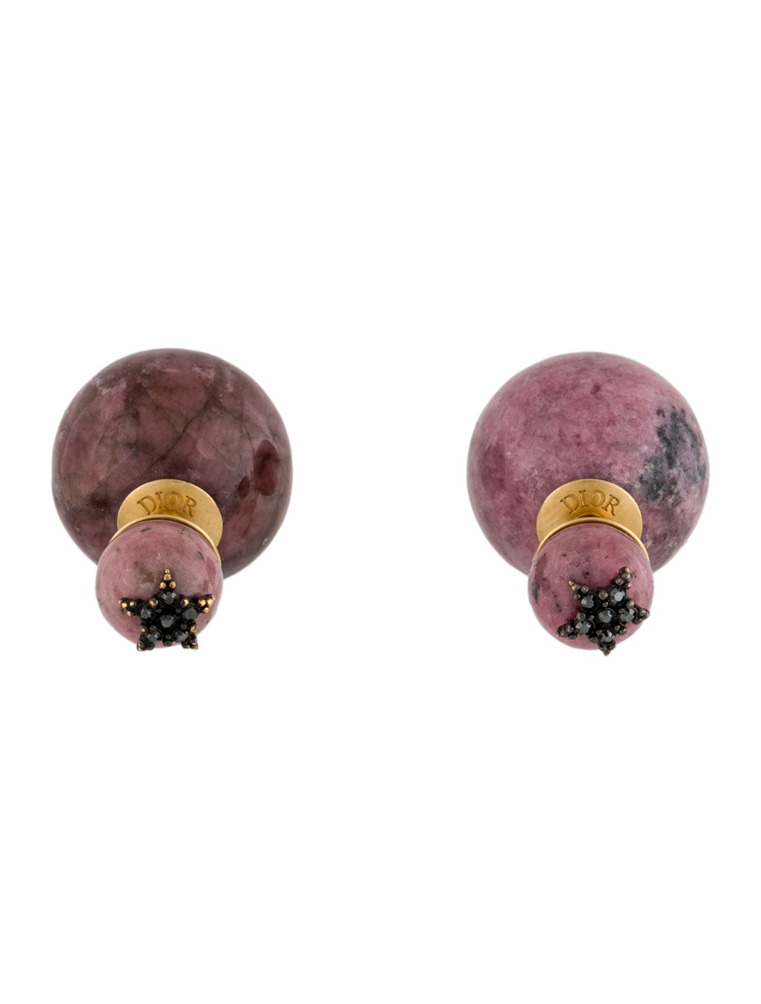 Christian Dior Stone & Crystal Tribales Earrings