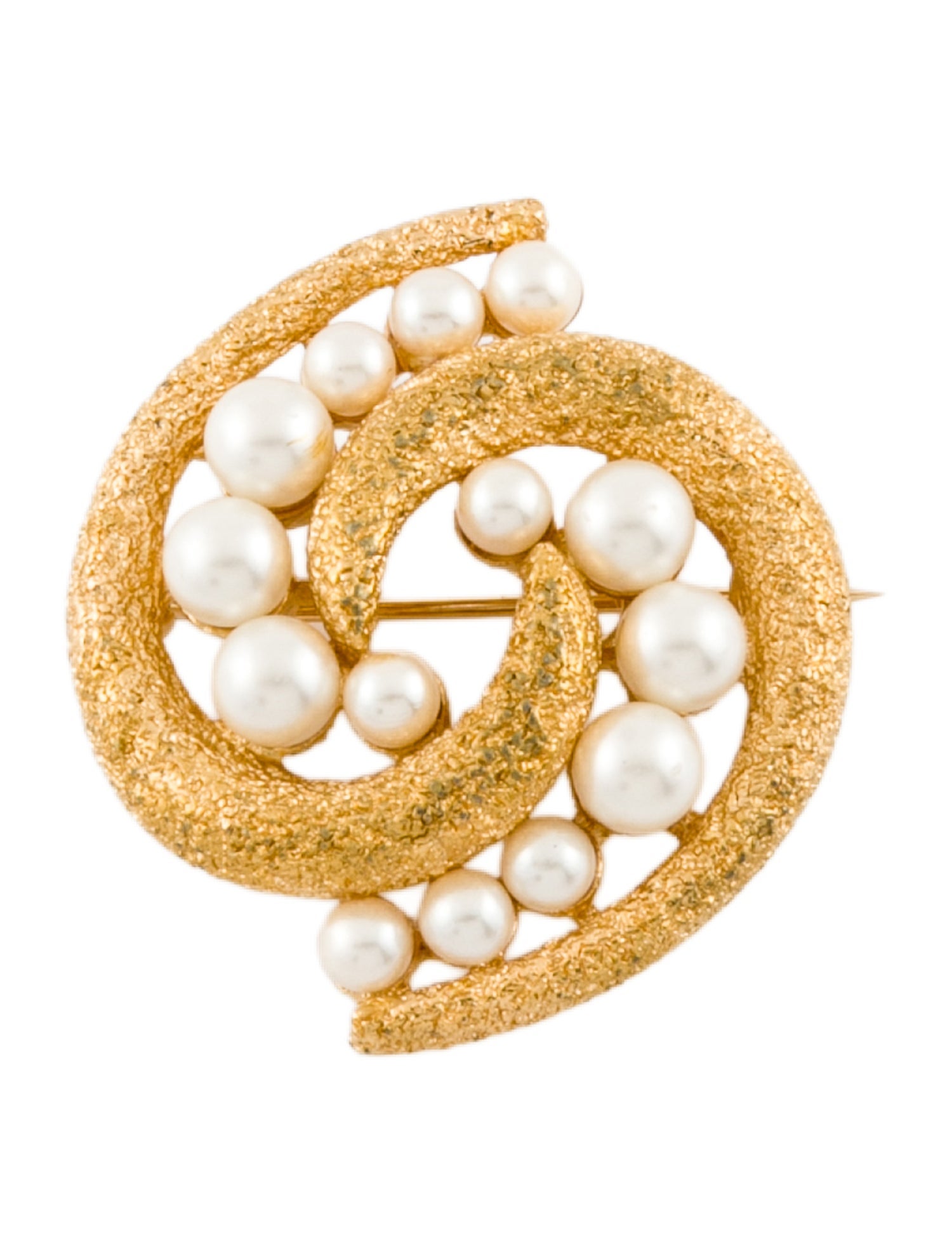 Christian Dior Faux Pearl Pin Brooch