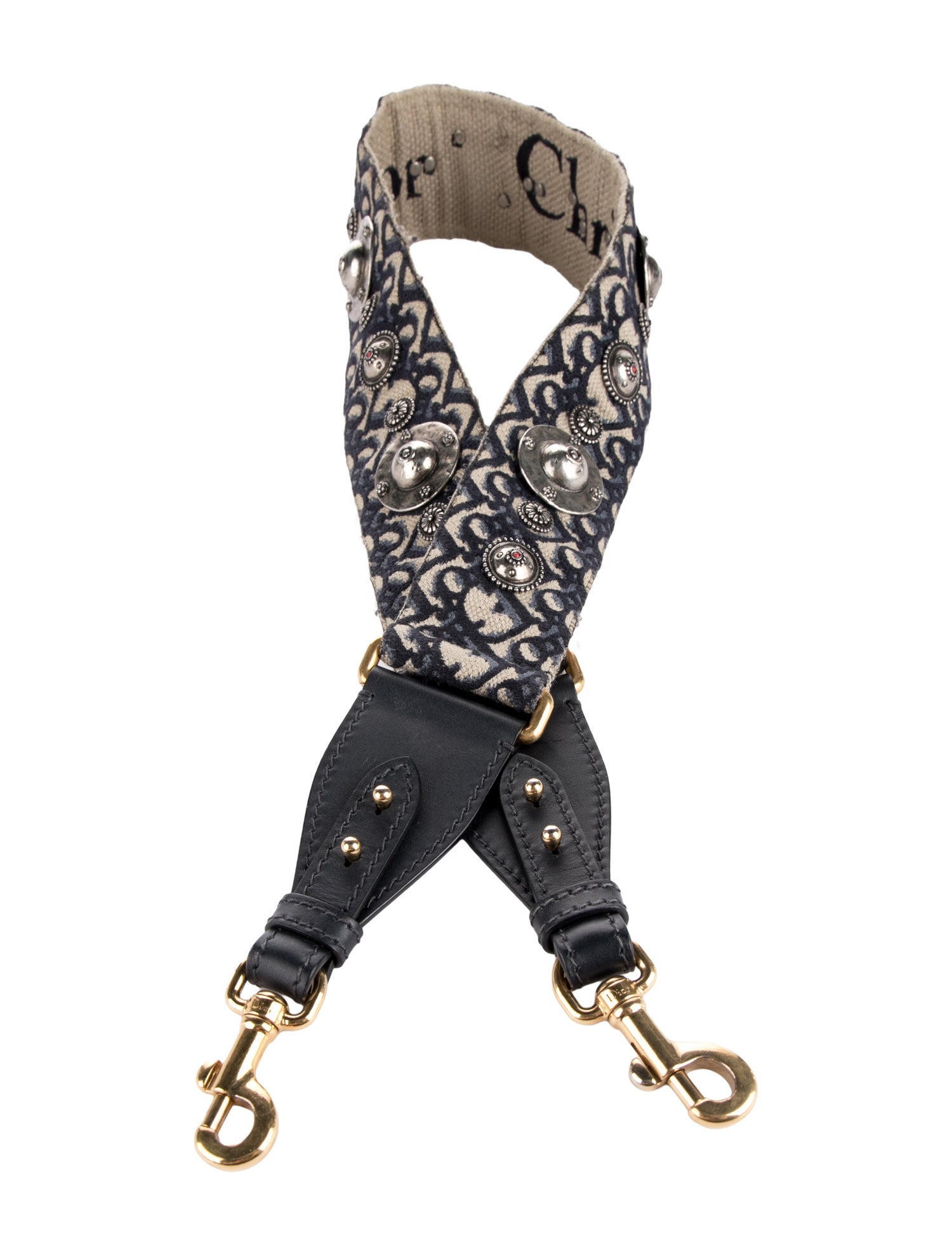 Christian Dior Pattern Print Fabric Bag Strap
