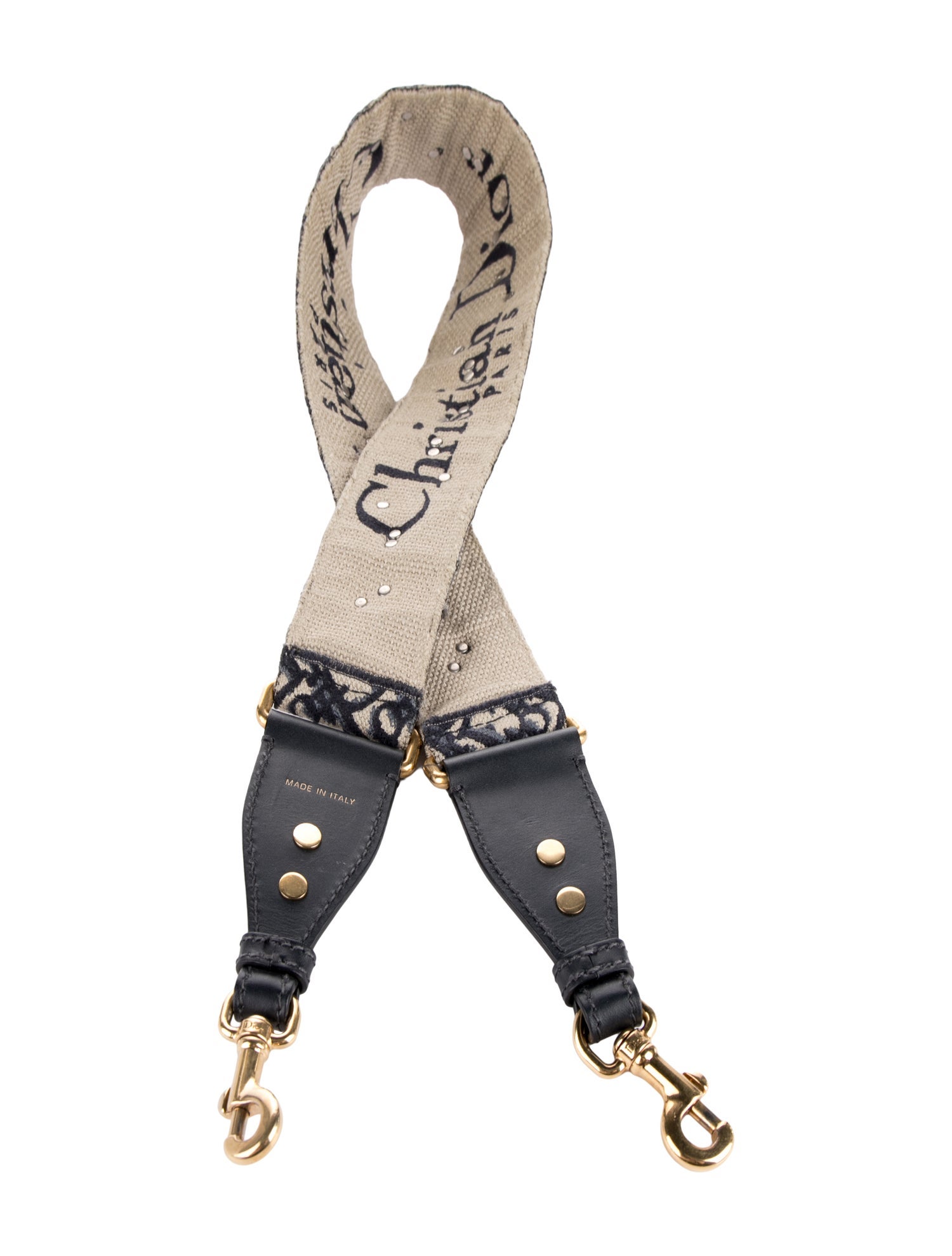 Christian Dior Pattern Print Fabric Bag Strap