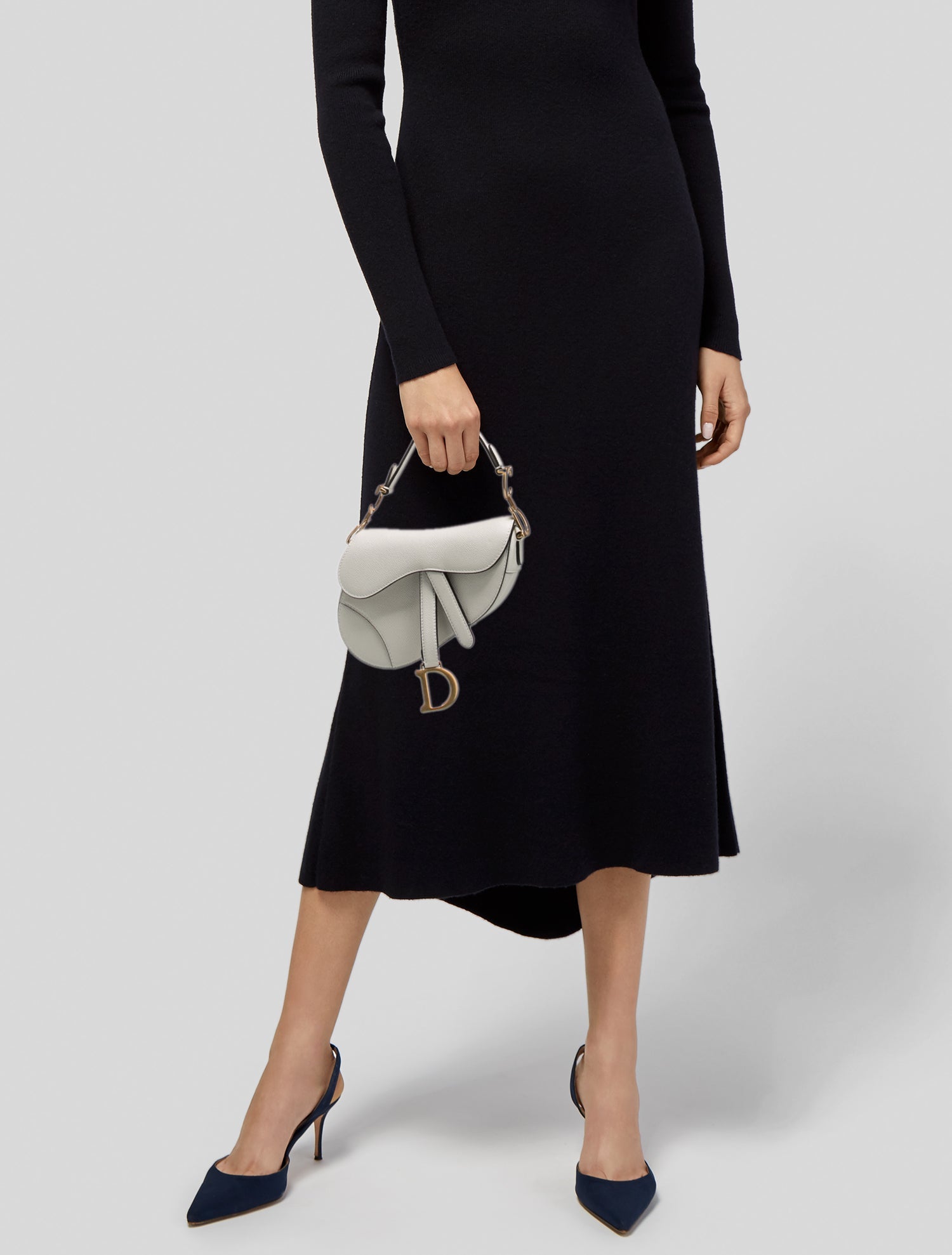 Christian Dior Leather Saddle Mini