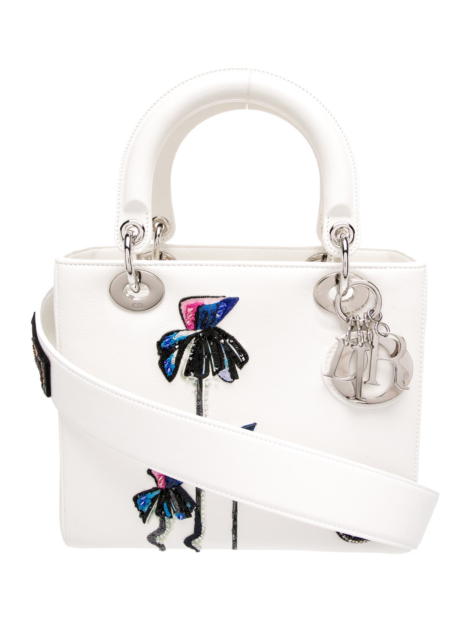 Christian Dior Leather Lady Dior Medium