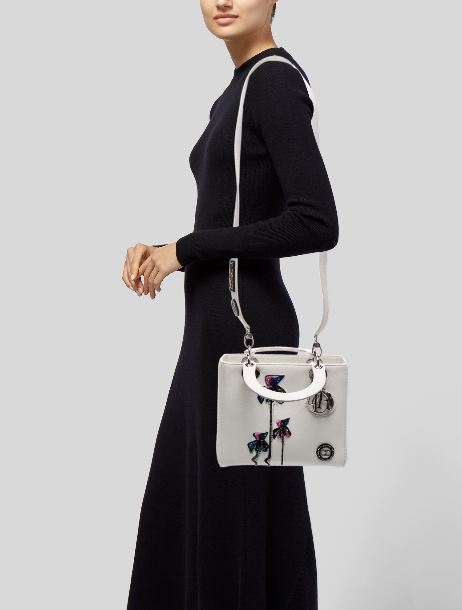 Christian Dior Leather Lady Dior Medium
