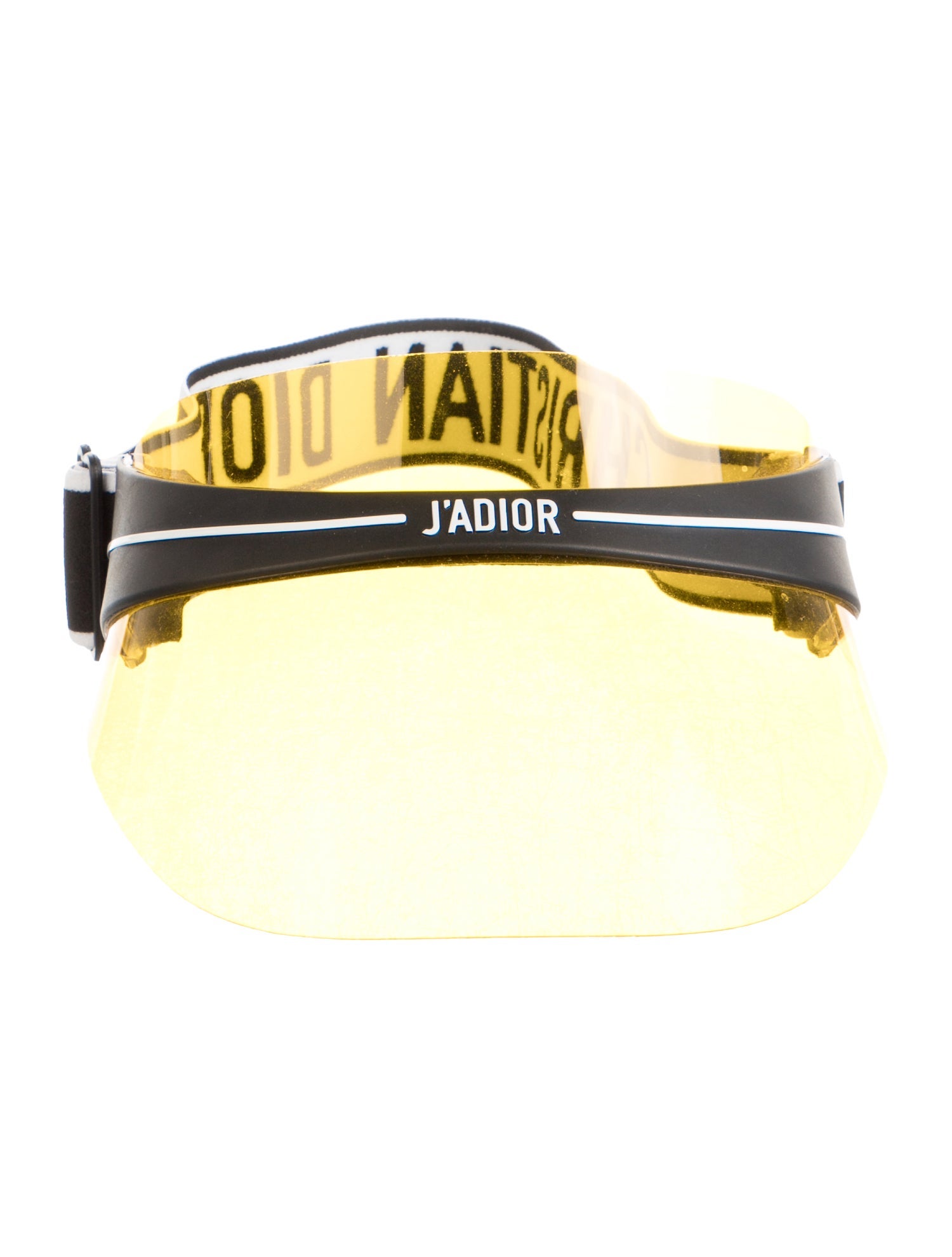 Christian Dior Yellow PVC Visor