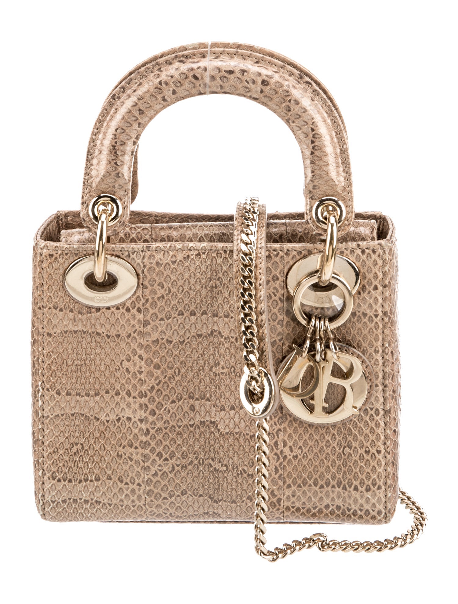 Christian Dior Snakeskin Lady Dior Mini