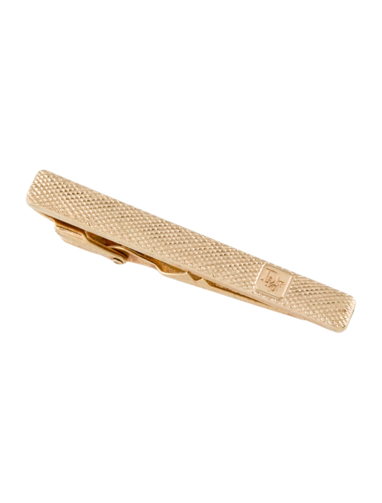 Christian Dior Vintage Textured Tie Clip