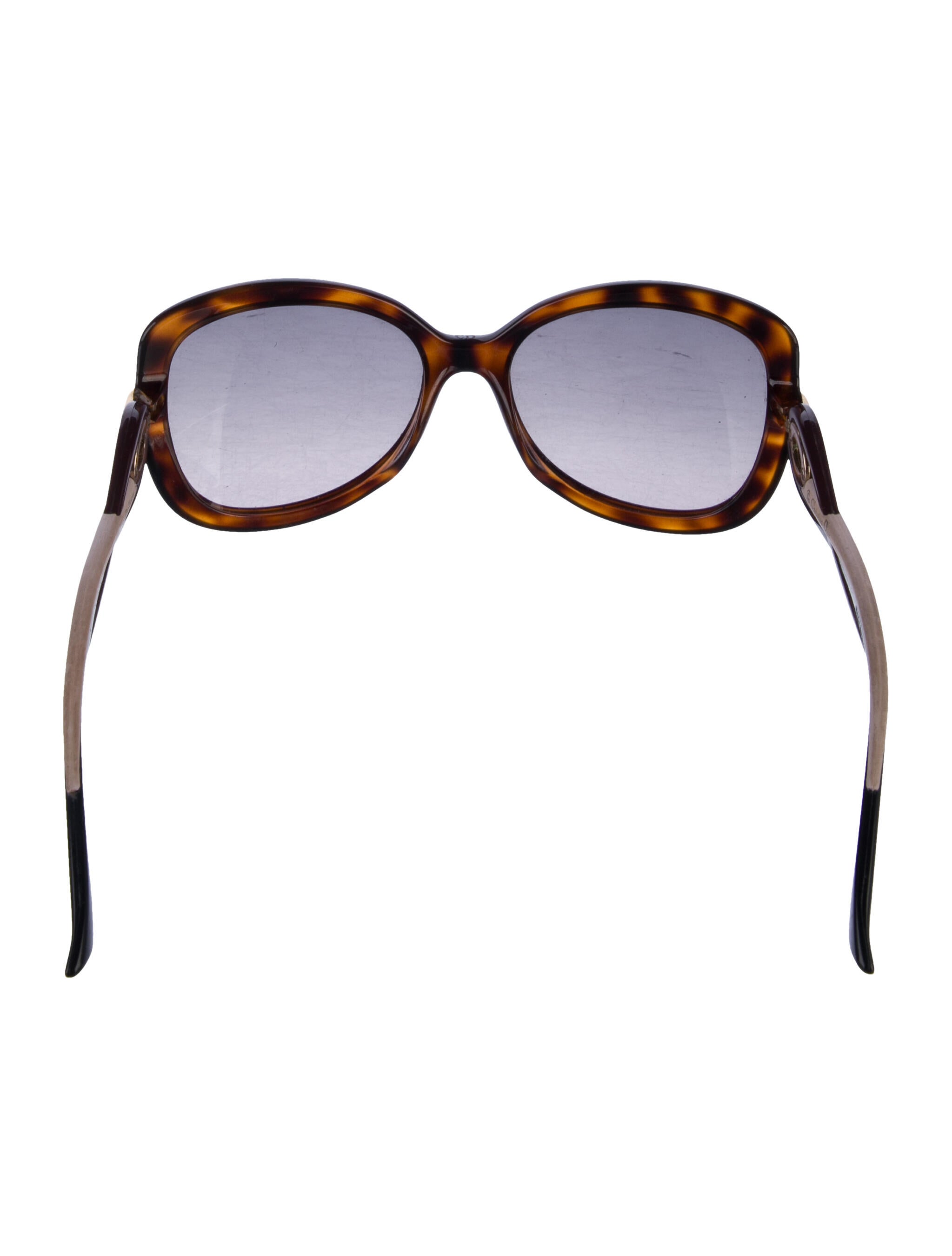 Christian Dior Cannage Pattern Oversize Sunglasses - Brown