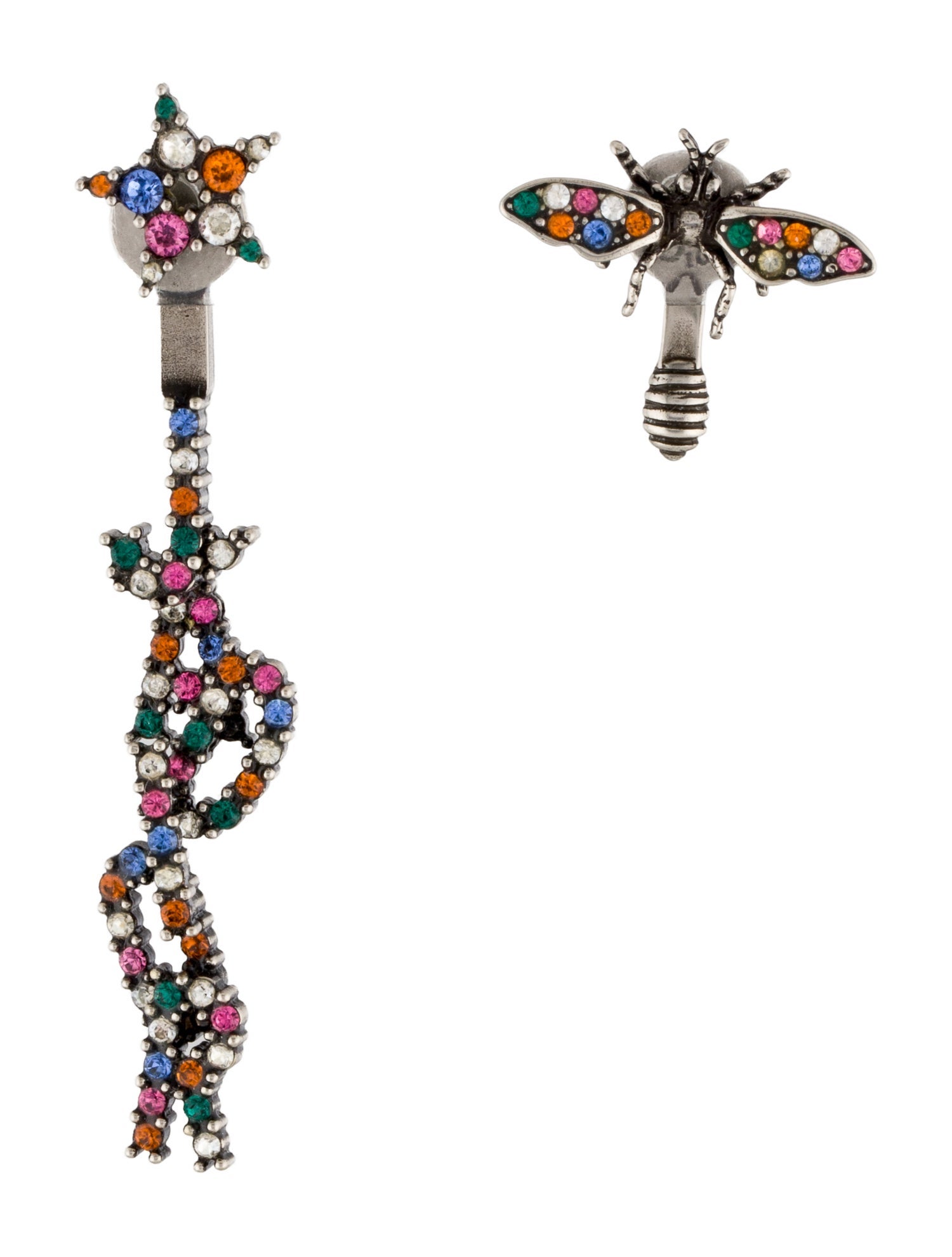 Christian Dior Crystal J'adior Stud Earrings