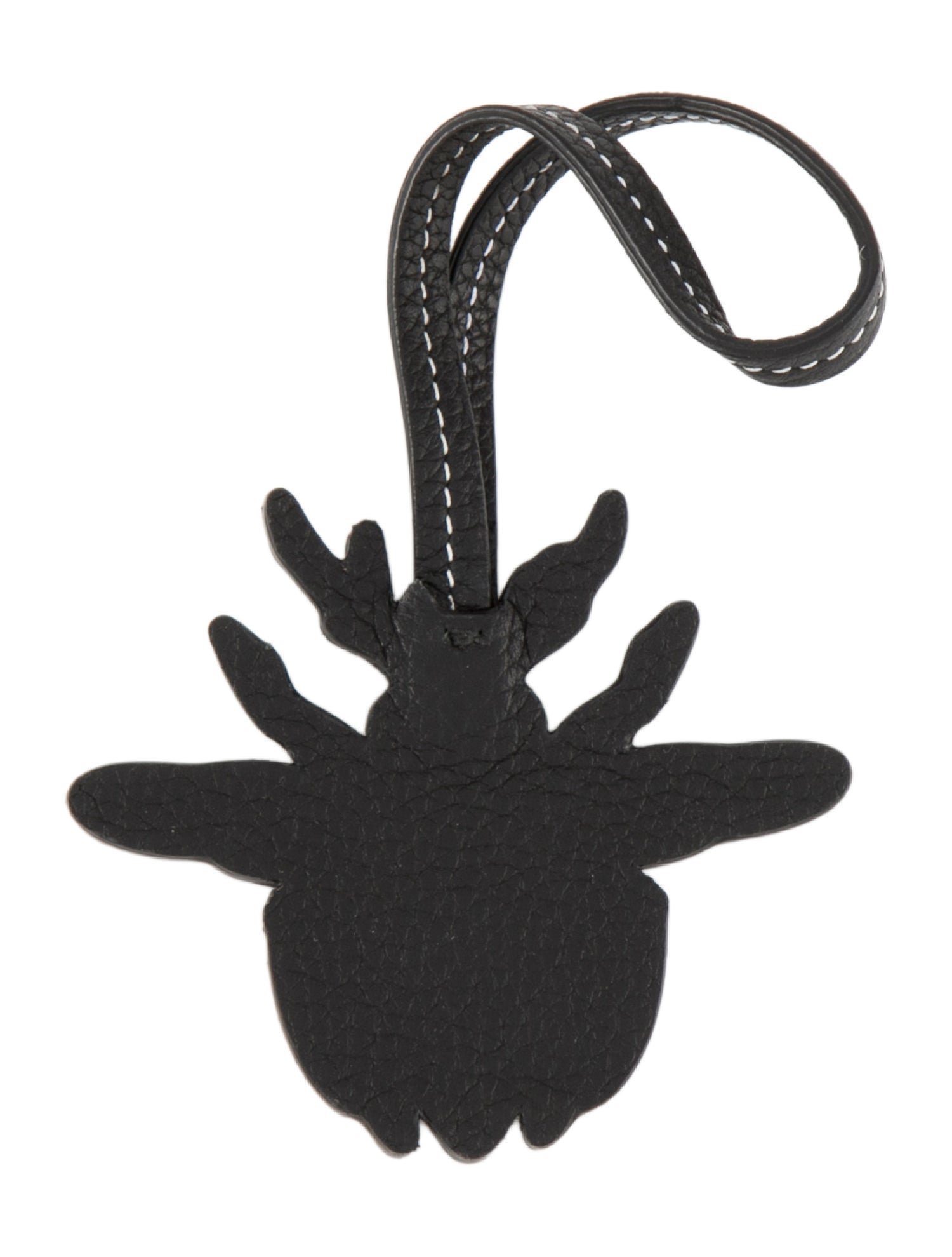 Christian Dior Leather Bee Bag Charm - Black Keychains