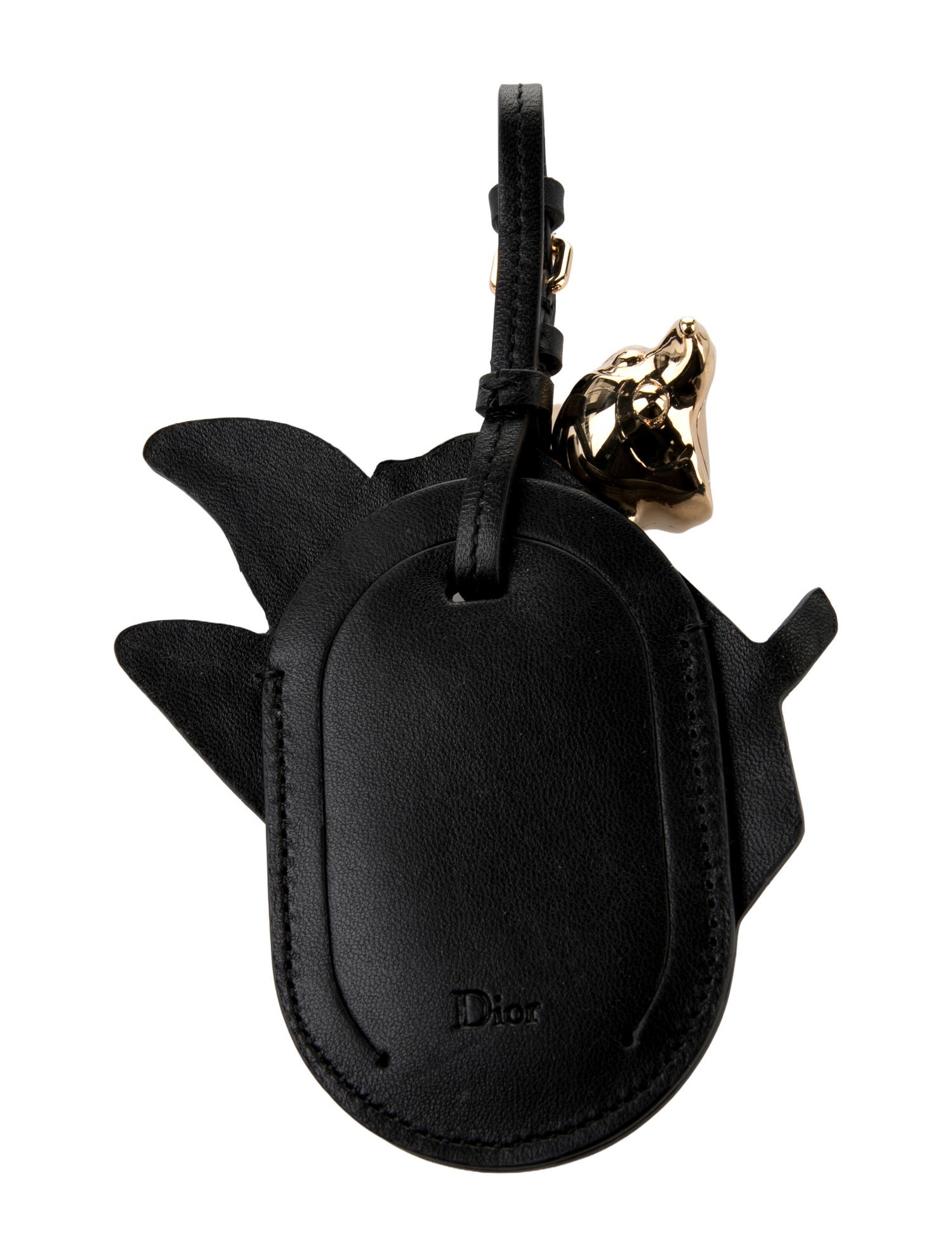 Christian Dior Multi-Color Embroidered Keychain