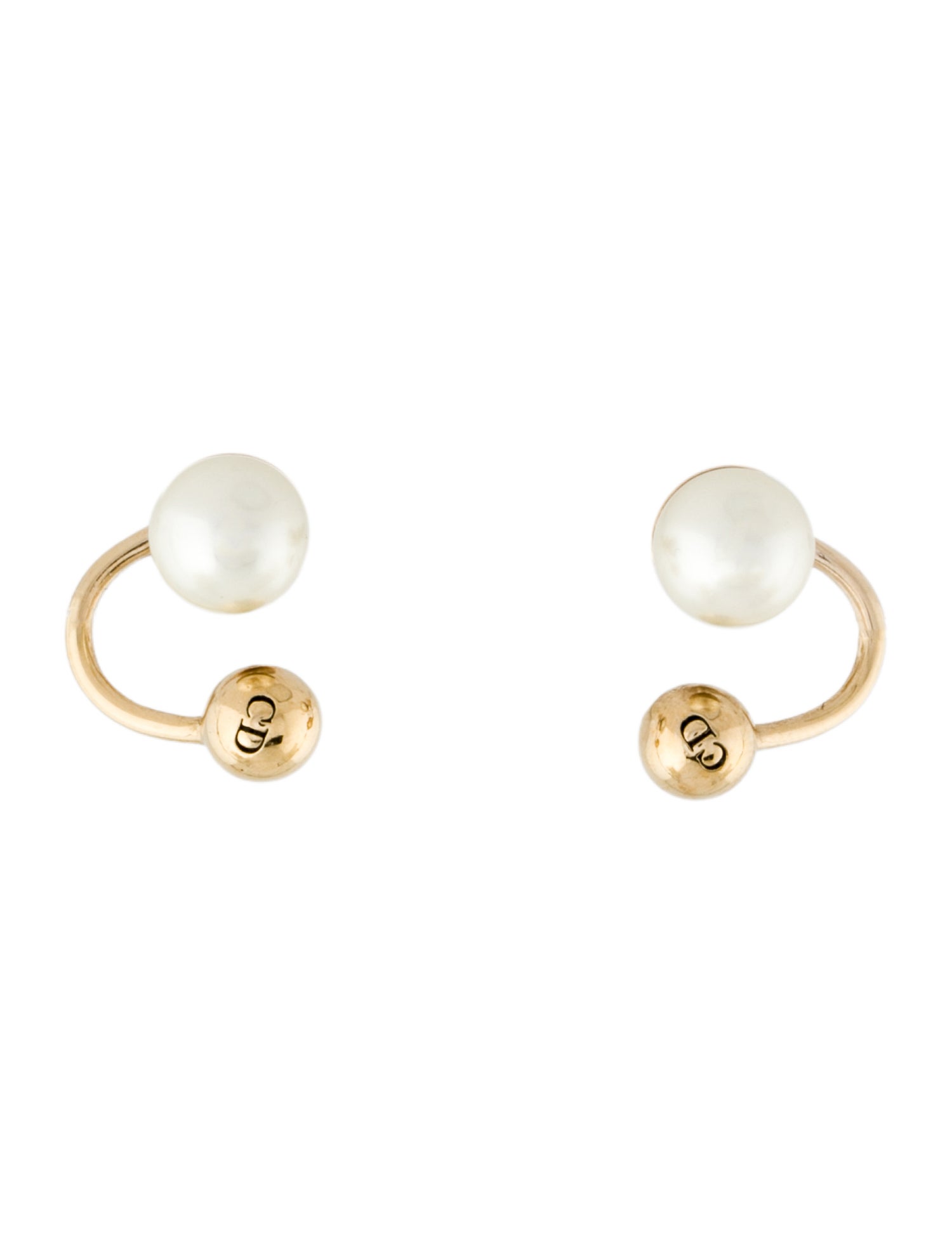 Christian Dior Faux Pearl Ultradior Ear Climbers