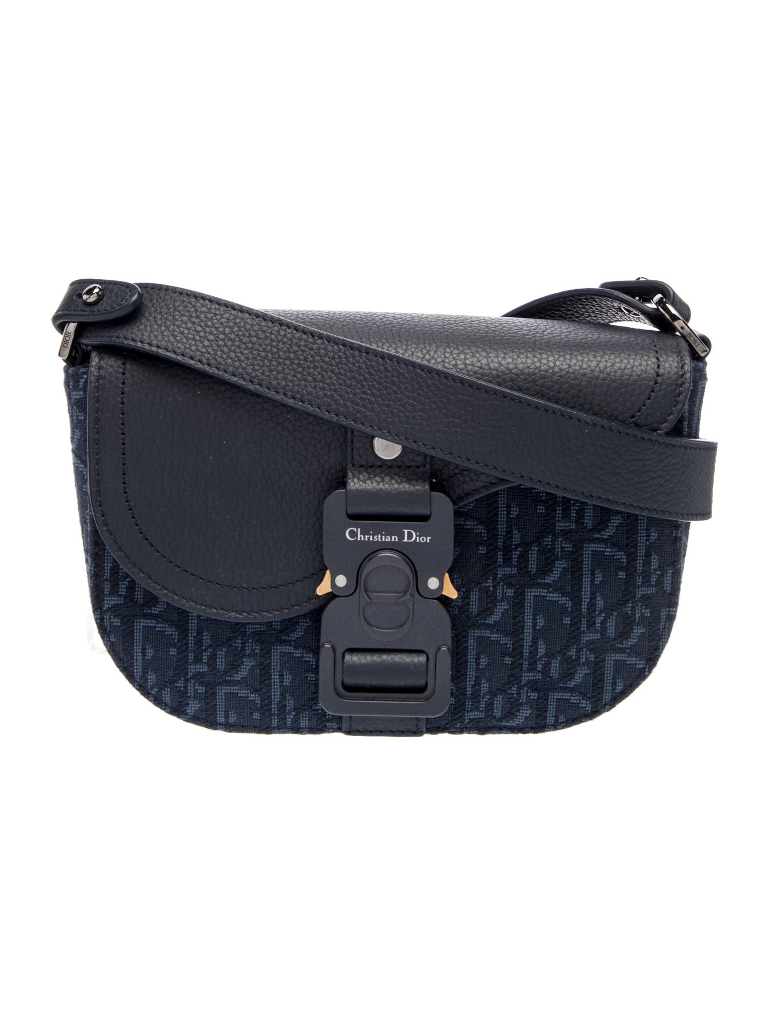 DIOR MEN Oblique Jacquard Christian Dior Saddle Mini 2024