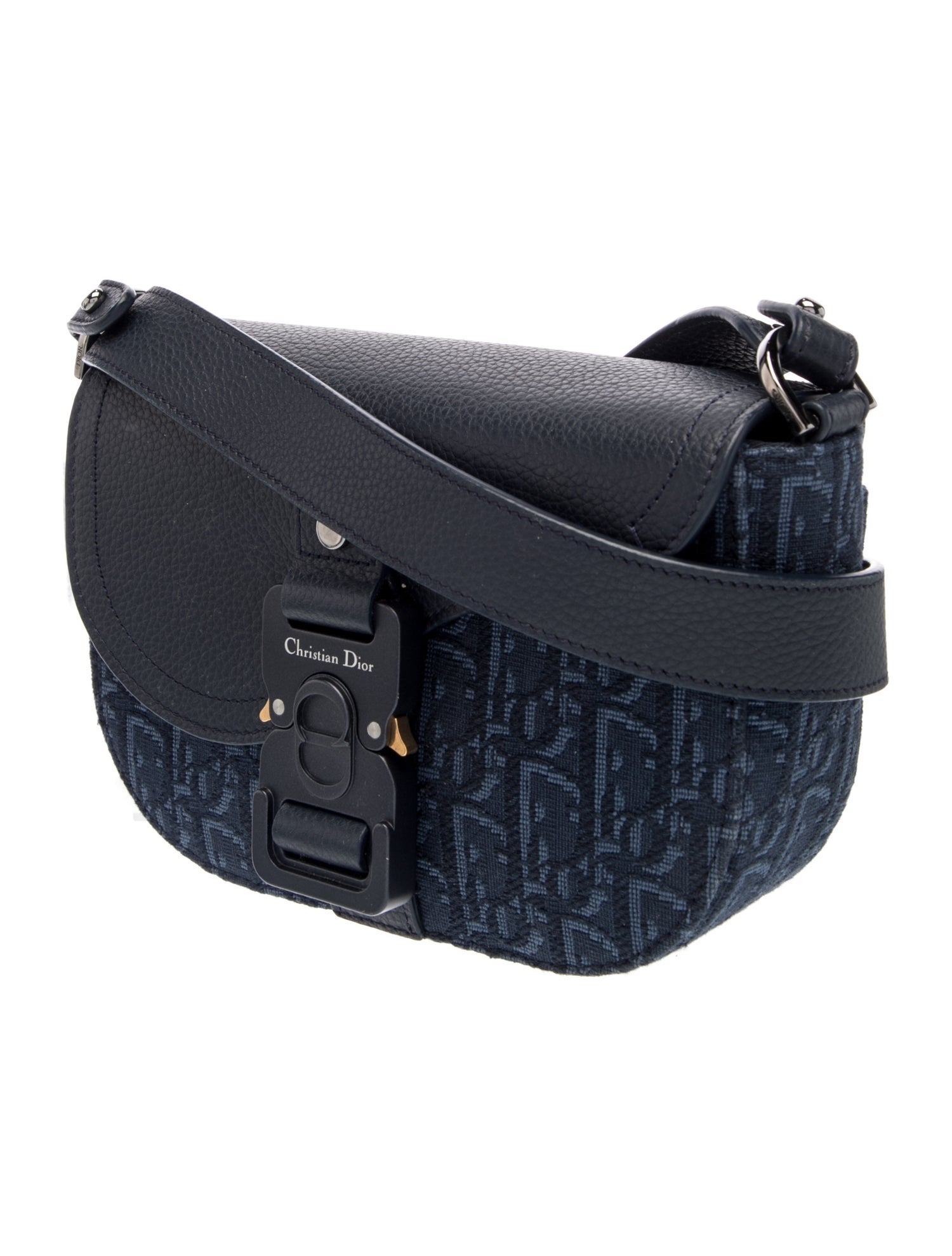 DIOR MEN Oblique Jacquard Christian Dior Saddle Mini 2024