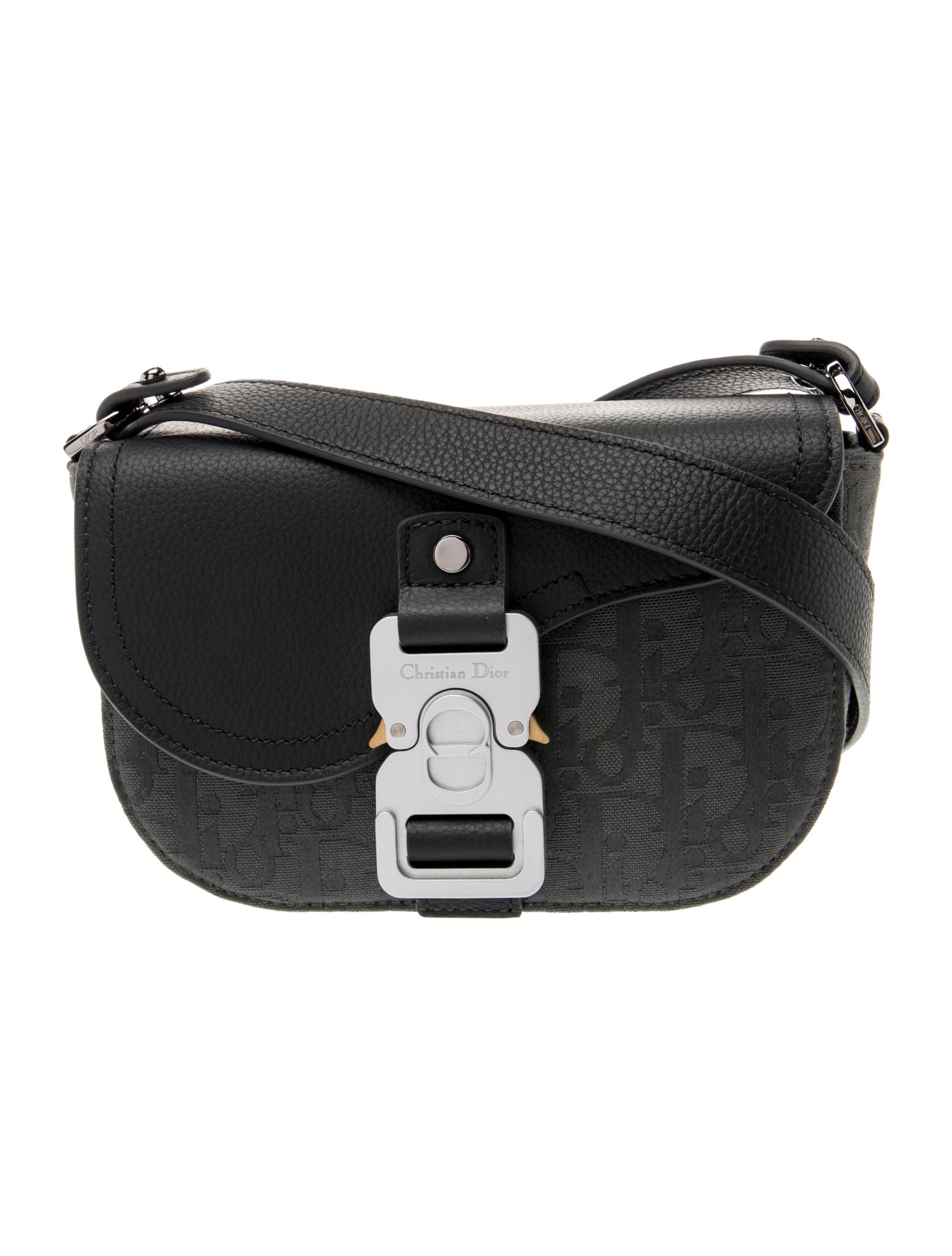 DIOR MEN Oblique Jacquard Christian Dior Saddle Mini 2025