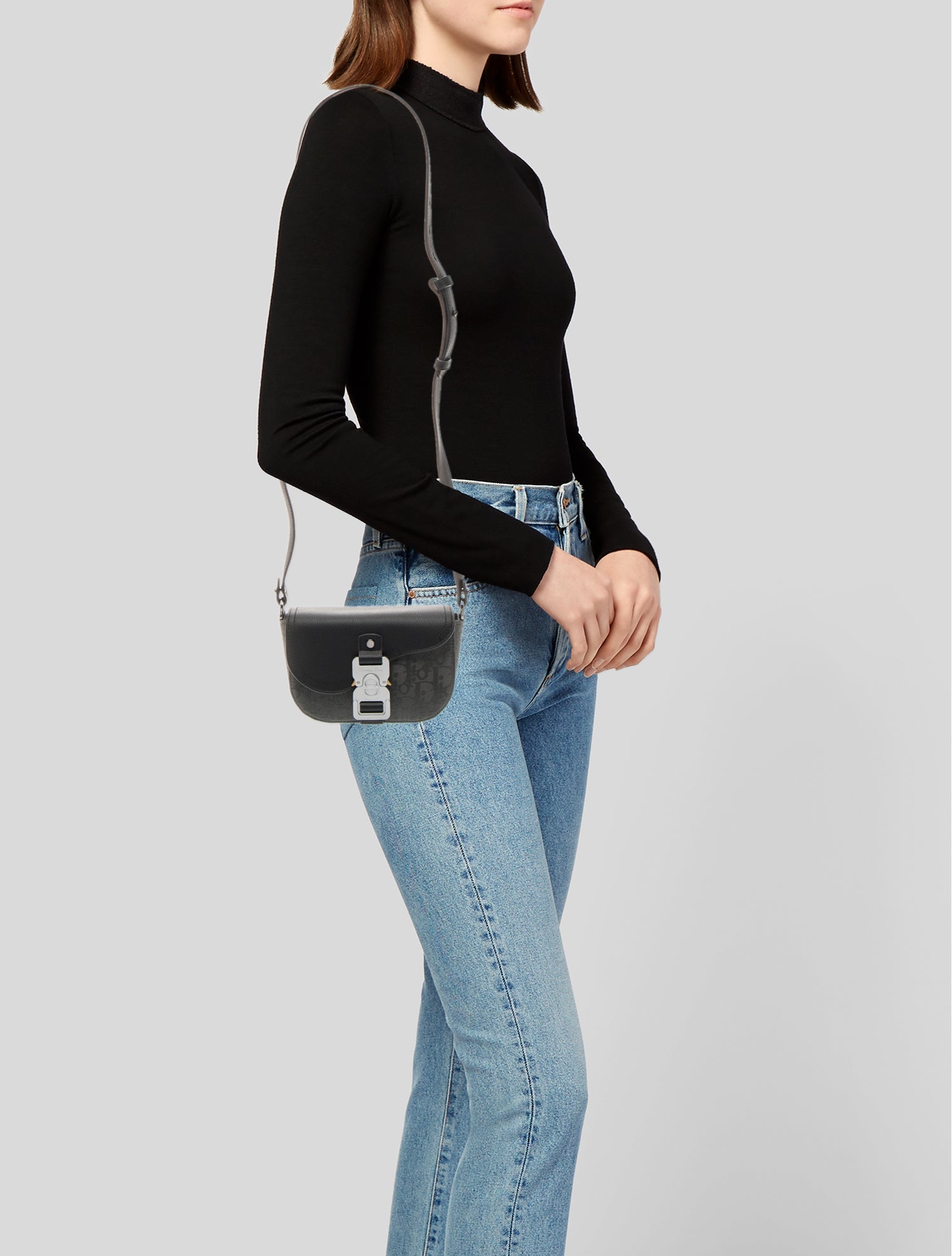 DIOR MEN Oblique Jacquard Christian Dior Saddle Mini 2025